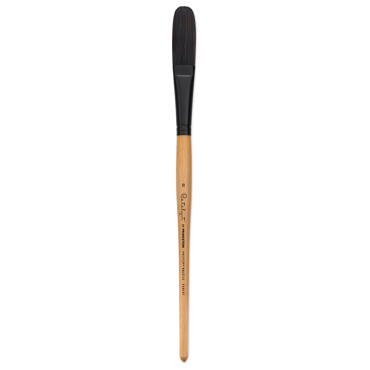 Princeton Catalyst Polytip Bristle Brush - Egbert, Long Handle, Size 12
