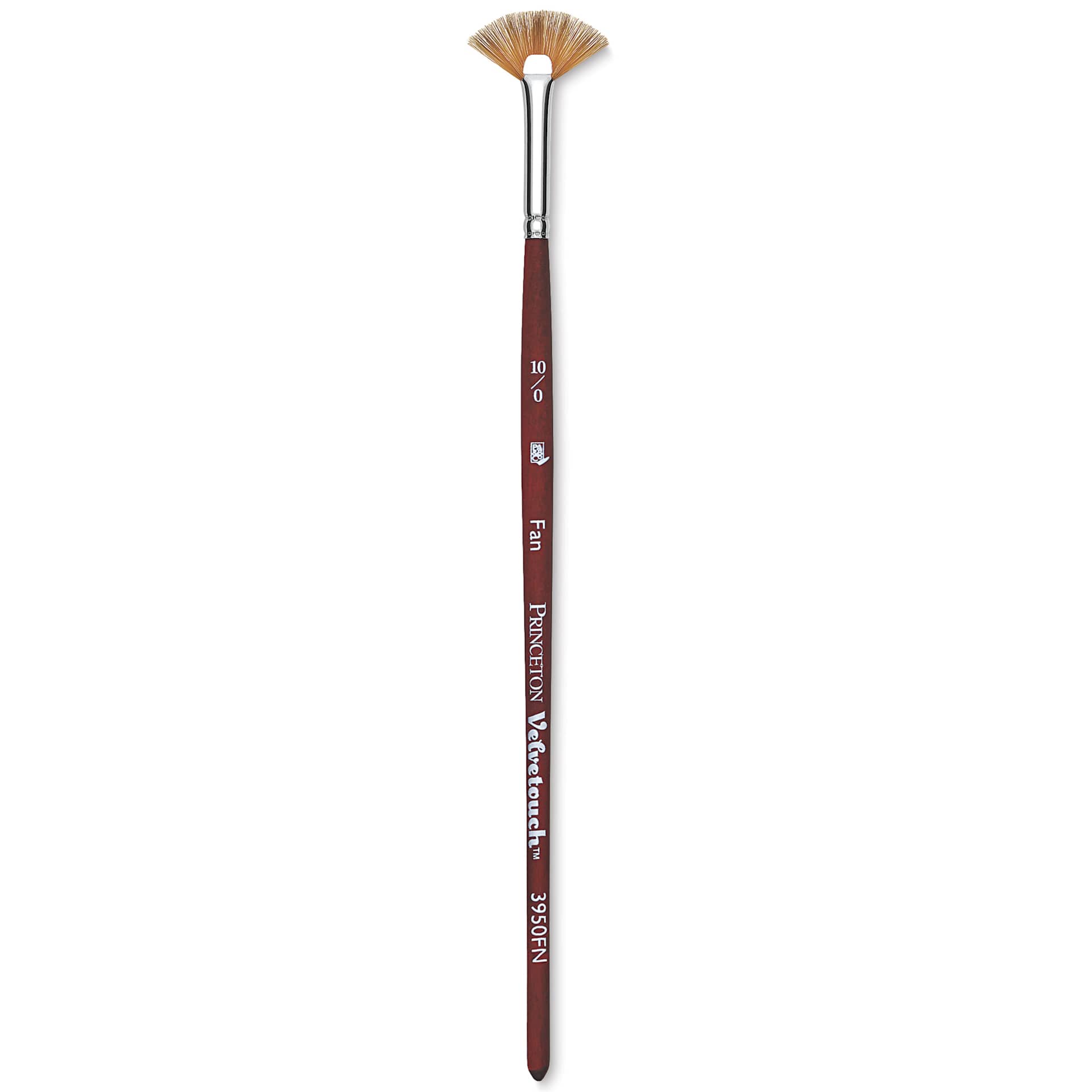 Princeton Velvetouch Series 3950 Synthetic Brush - Fan, Size 10/0