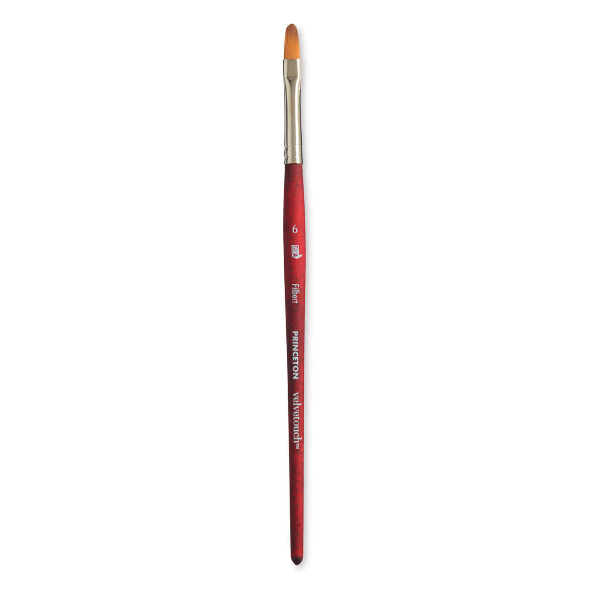 Princeton Velvetouch Series 3950 Synthetic Brush - Filbert, Size 6