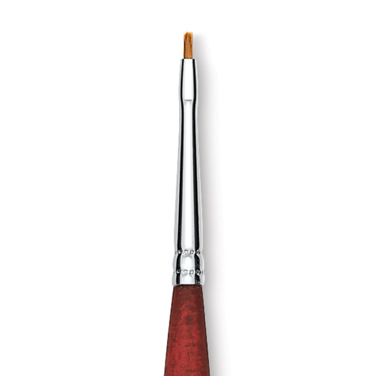 Princeton Velvetouch Series 3950 Synthetic Brush - Flat Shader, Mini, Size 10/0 close up