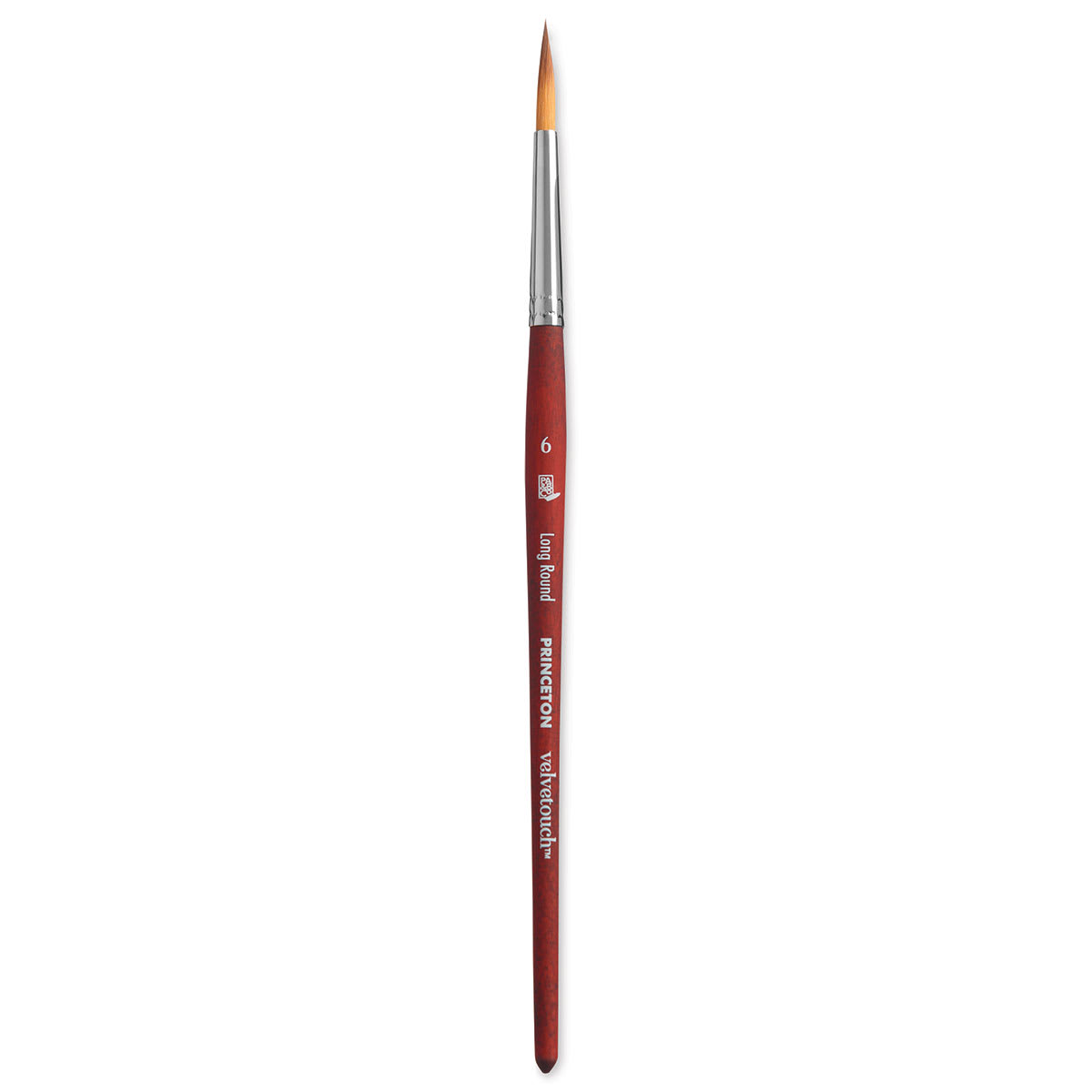Princeton Velvetouch Series 3950 Synthetic Brush - Long Round, Size 6