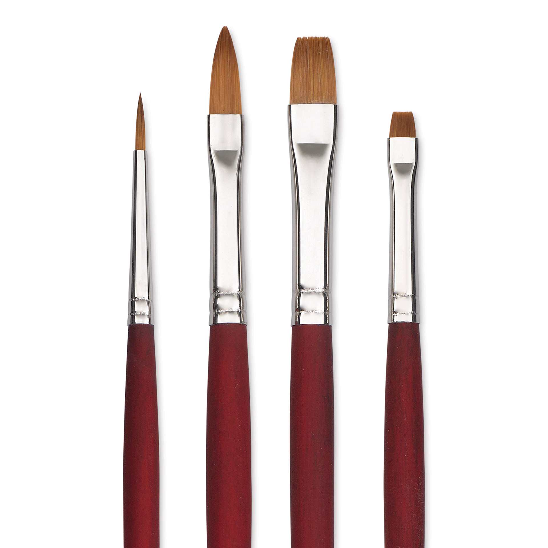 Princeton Velvetouch Series 3900 Synthetic Brushes - Blick Exclusive, Long Handle, Set of 4