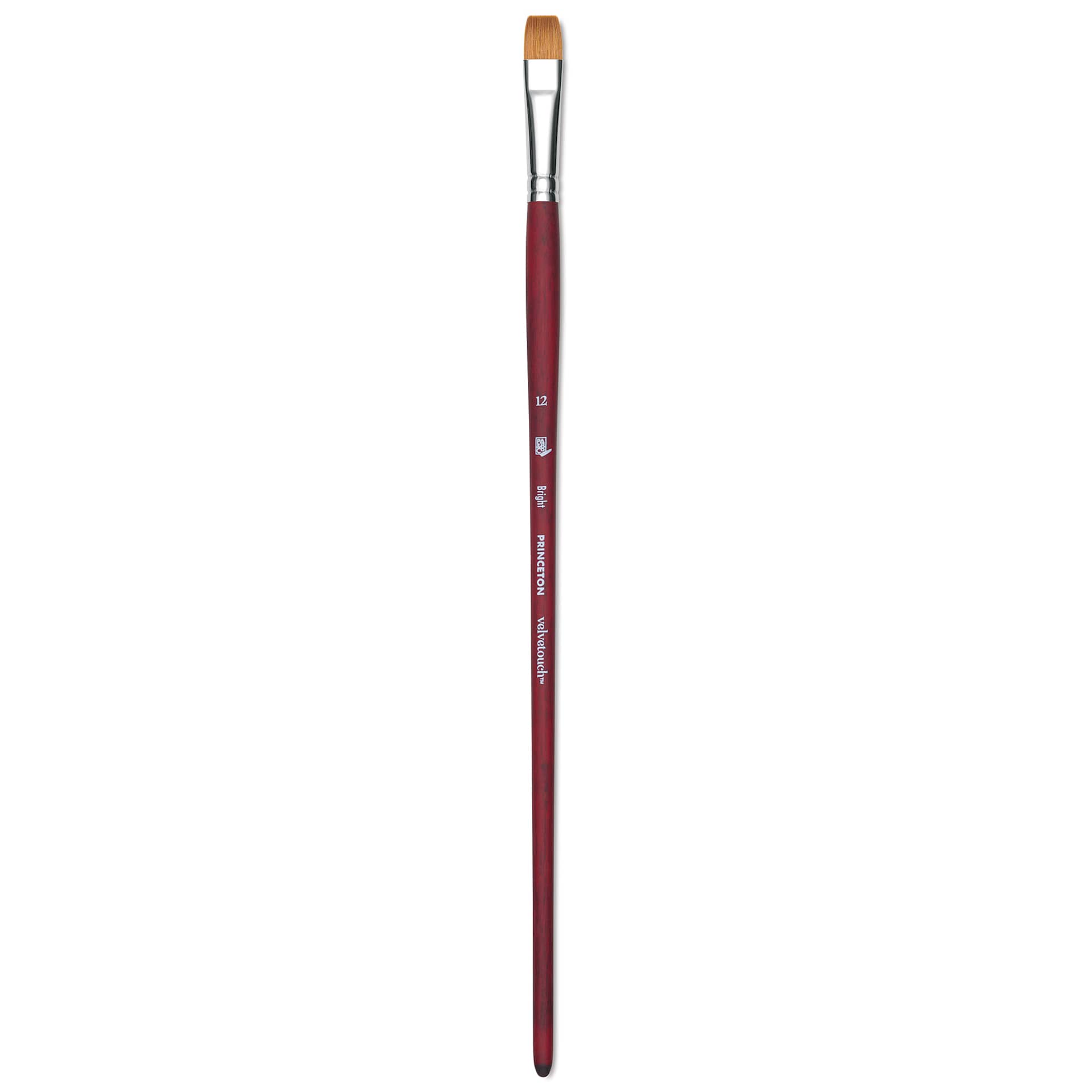 Princeton Velvetouch Series 3900 Synthetic Brush - Bright, Long Handle, Size 12