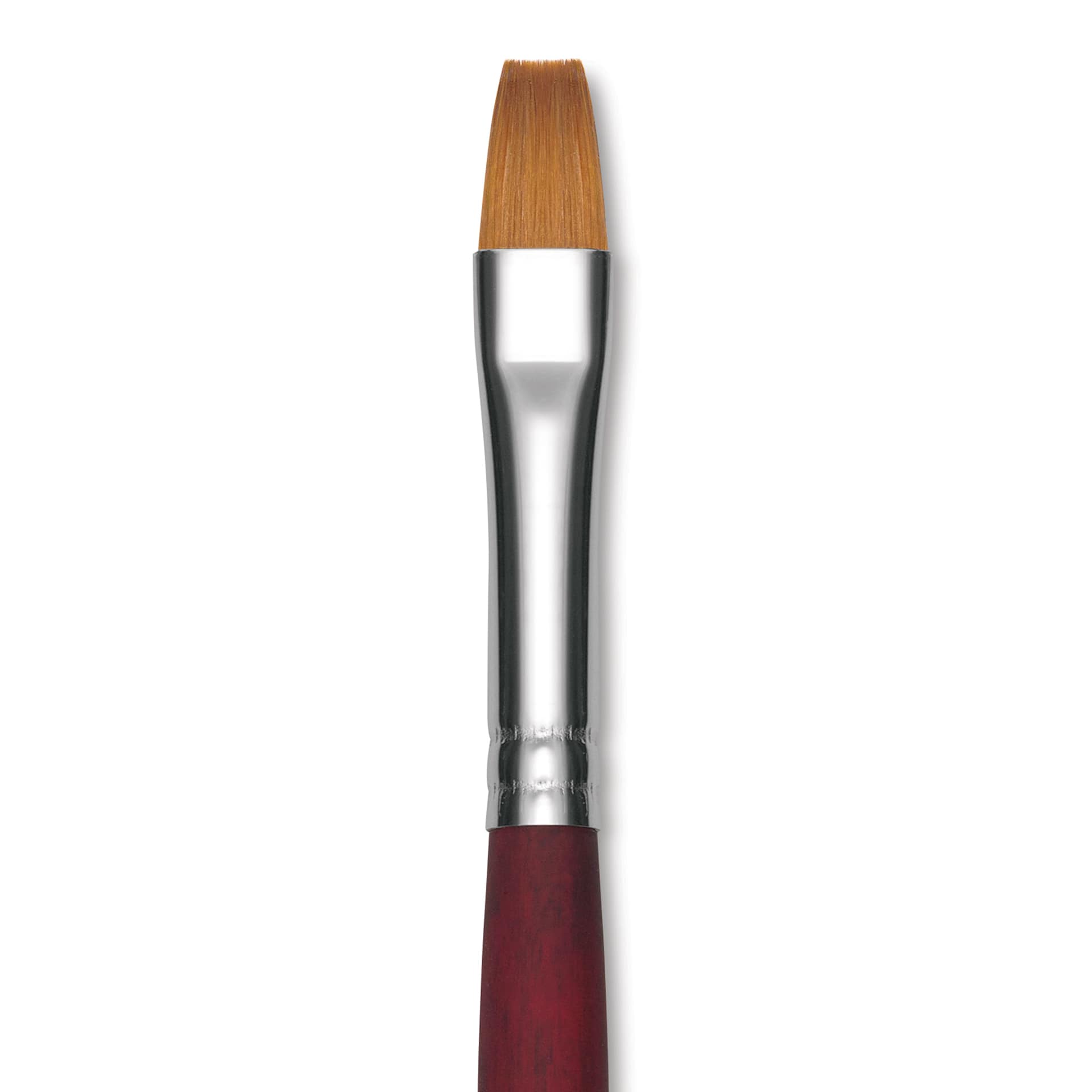 Princeton Velvetouch Series 3900 Synthetic Brush - Flat, Long Handle, Size 10 (close-up)
