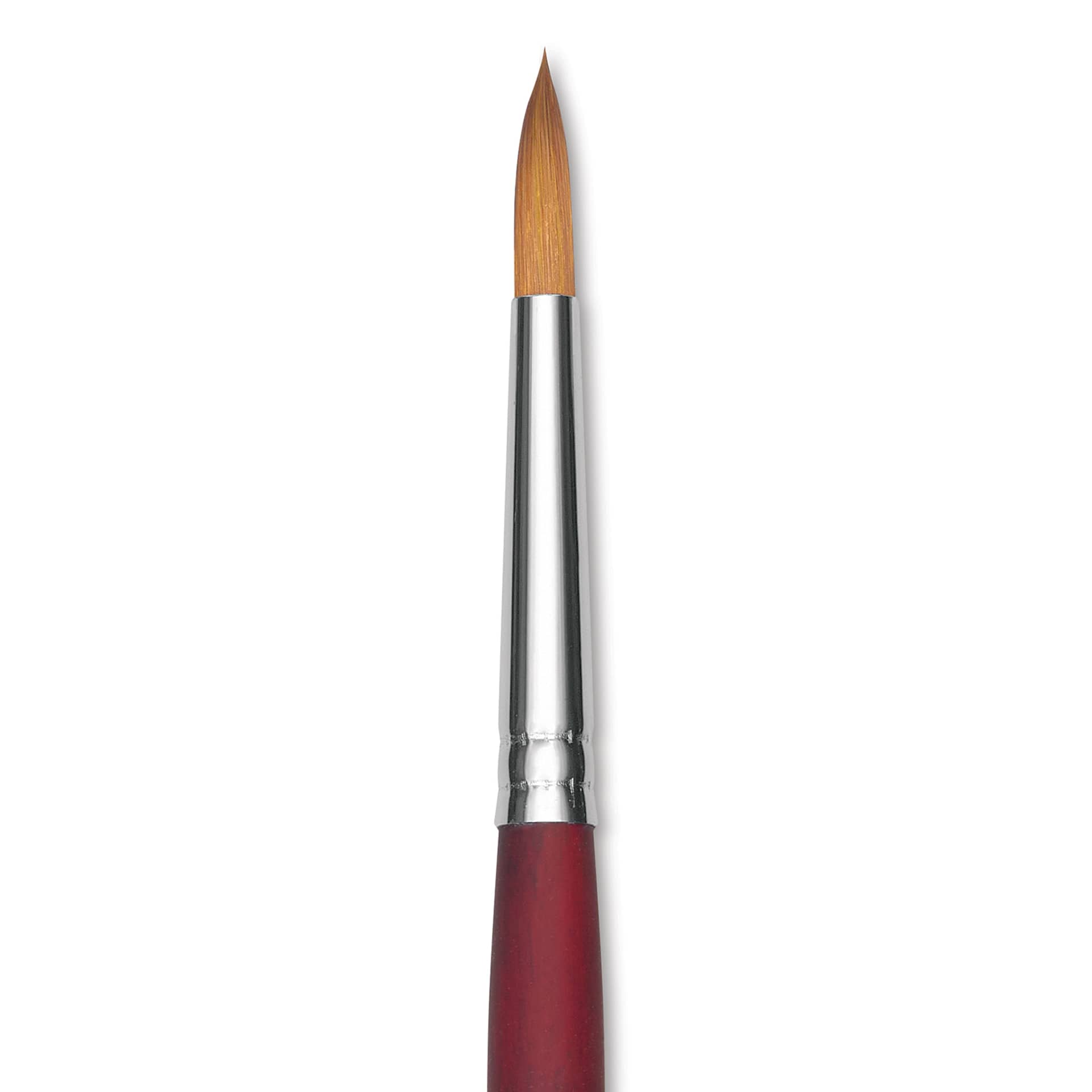 Princeton Velvetouch Series 3900 Synthetic Brush - Round, Long Handle, Size 8 (close-up)