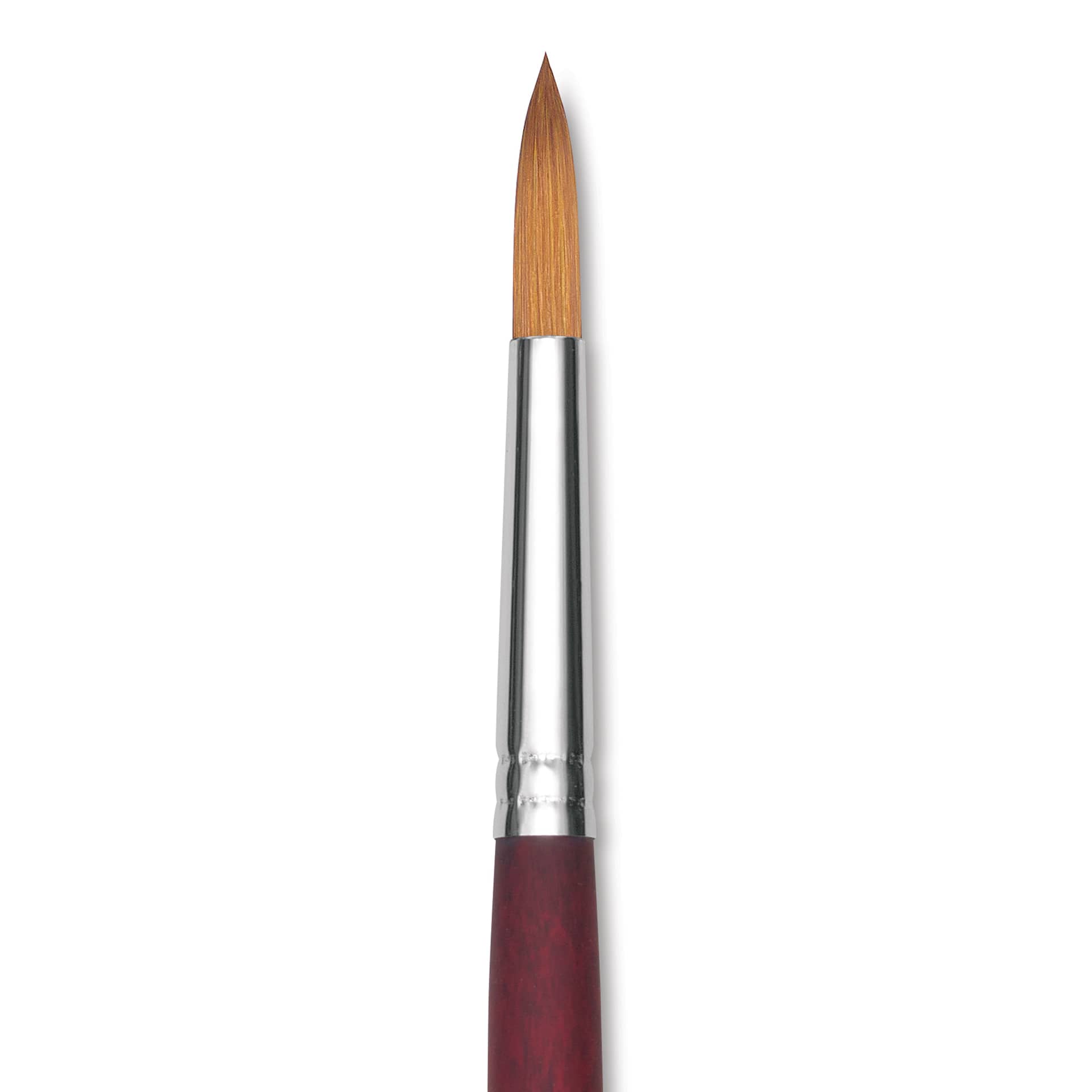 Princeton Velvetouch Series 3900 Synthetic Brush - Round, Long Handle, Size 10 (close-up)