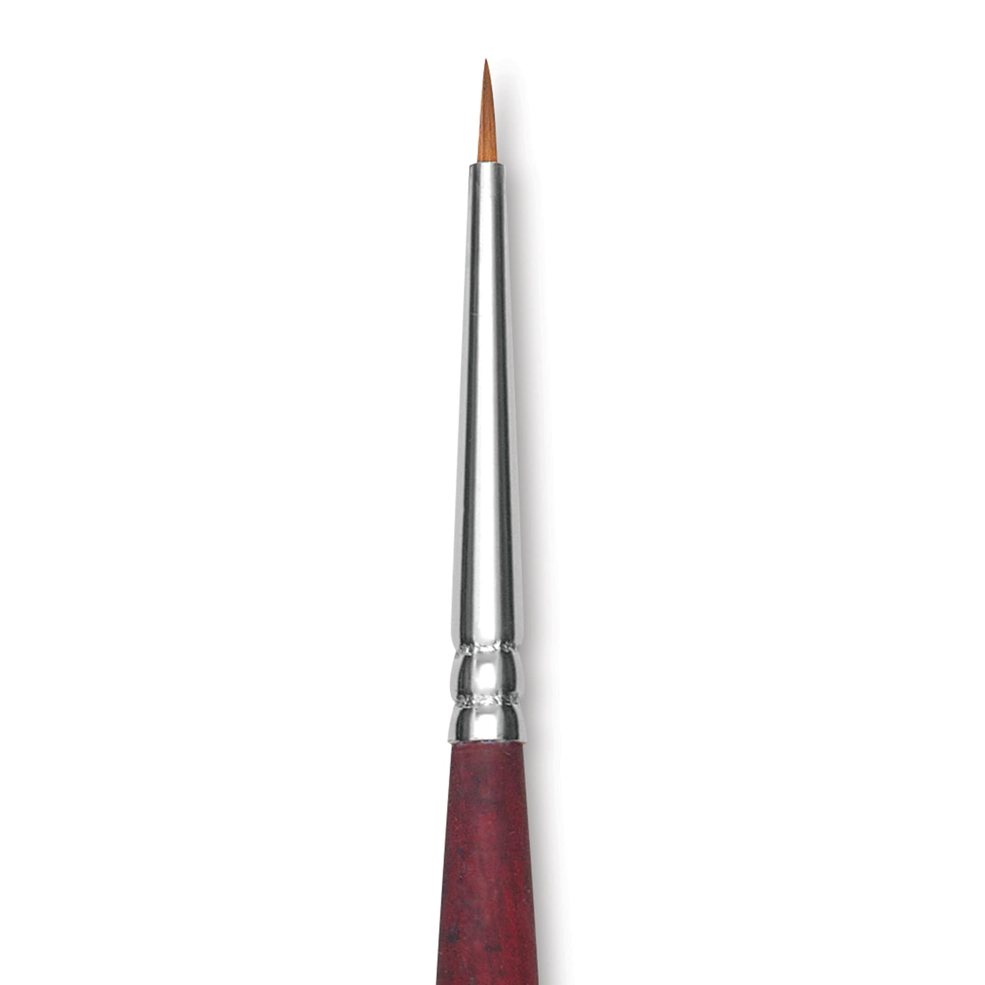 Princeton Velvetouch Series 3900 Synthetic Brush - Round, Long Handle, Size 2/0 (close-up)