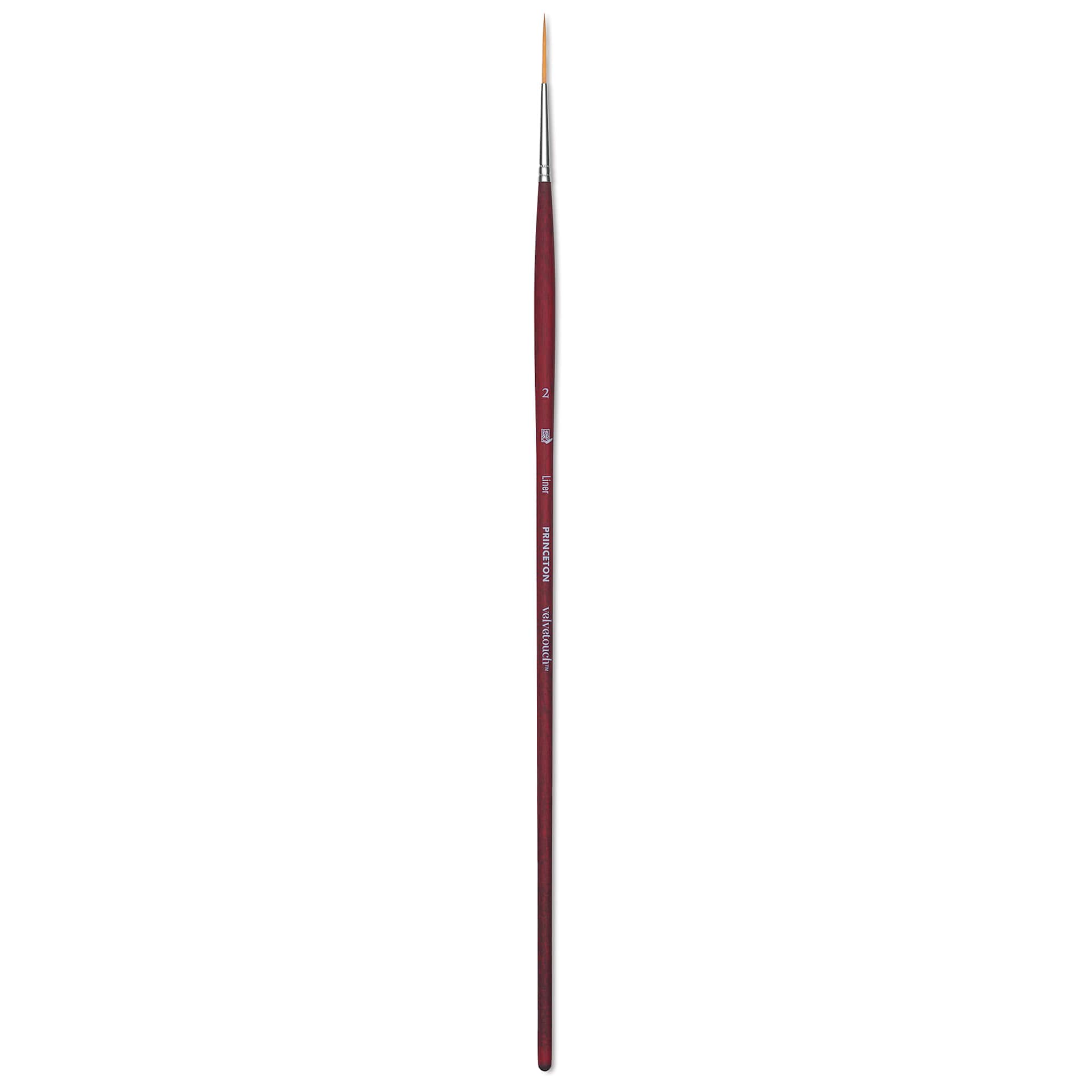 Princeton Velvetouch Series 3900 Synthetic Brush - Liner, Long Handle, Size 2
