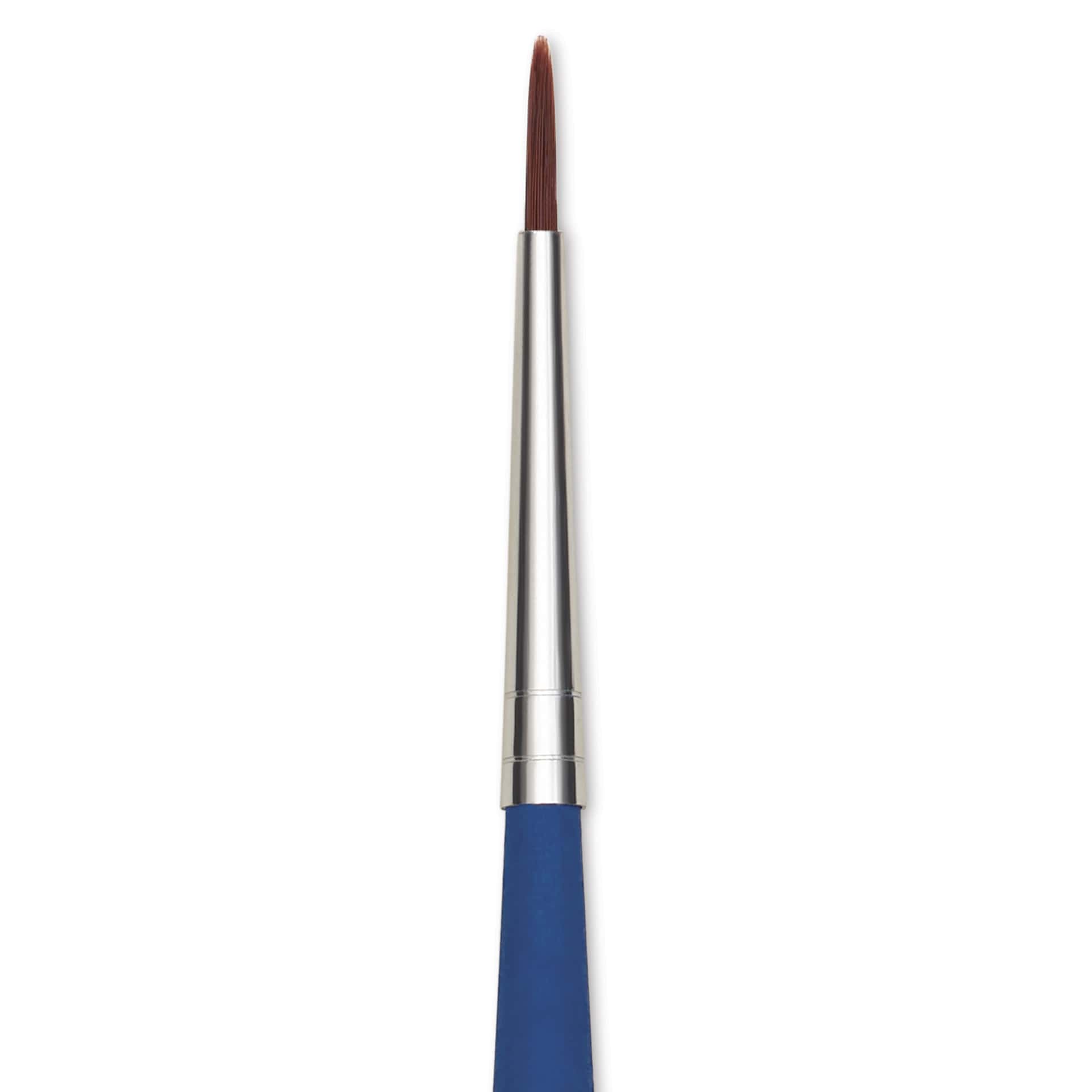 Da Vinci Forte Acrylics Synthetic Brush - Round, Long Handle, Size 1, close-up