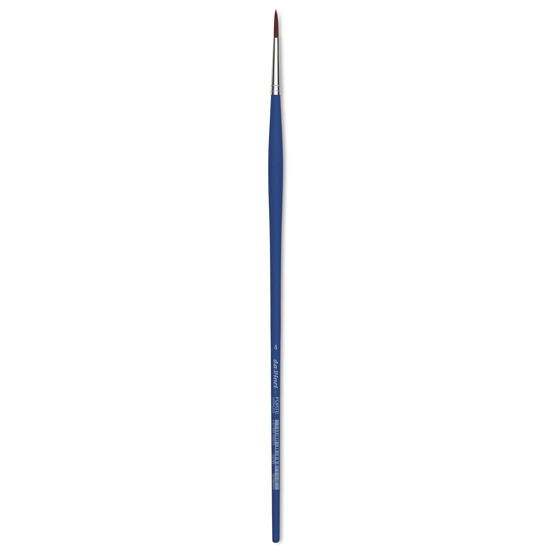Da Vinci Forte Acrylics Synthetic Brush - Round, Long Handle, Size 4