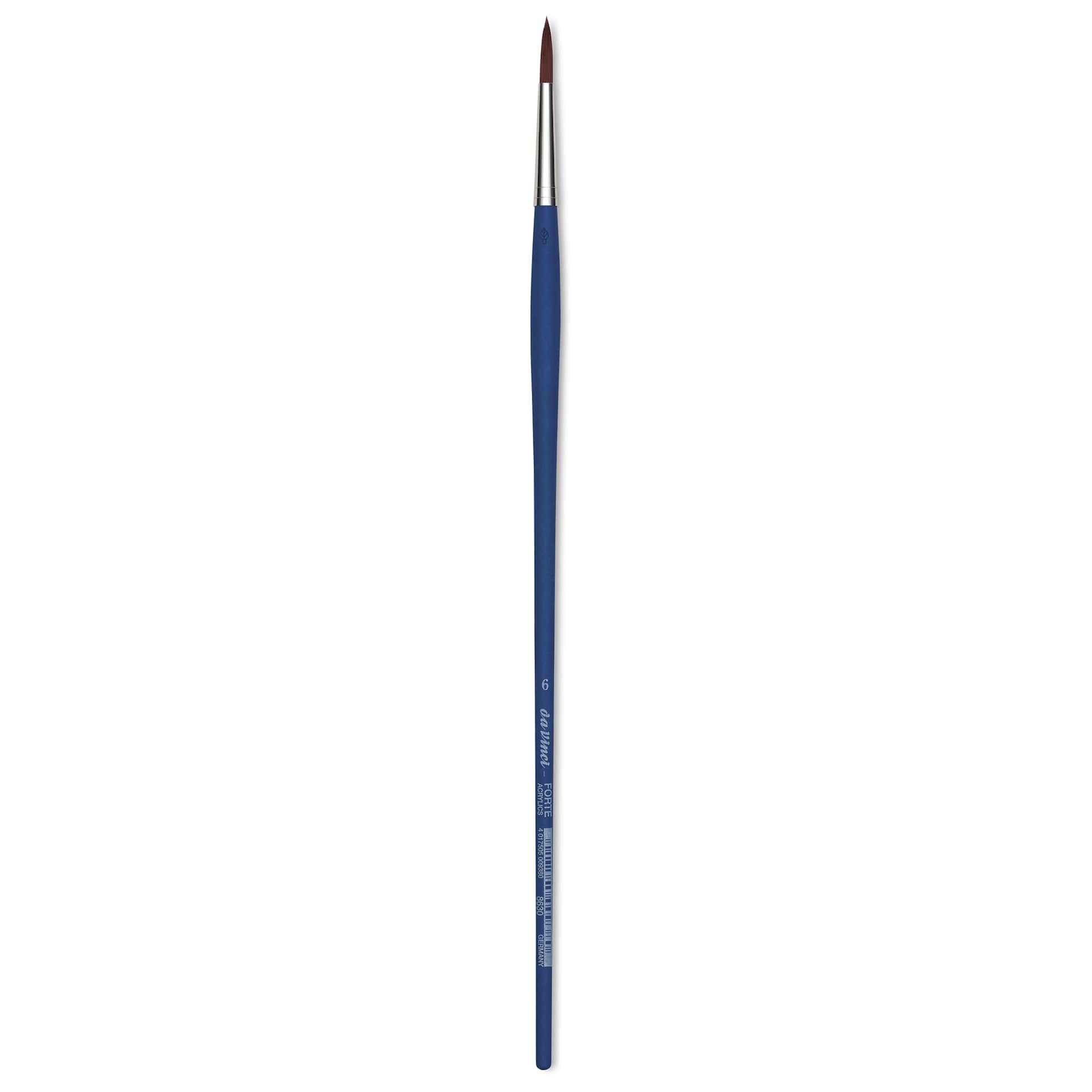 Da Vinci Forte Acrylics Synthetic Brush - Round, Long Handle, Size 6