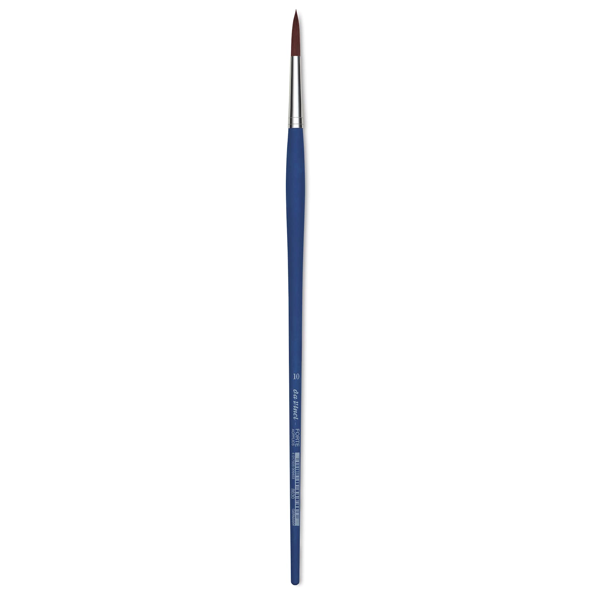 Da Vinci Forte Acrylics Synthetic Brush - Round, Long Handle, Size 10