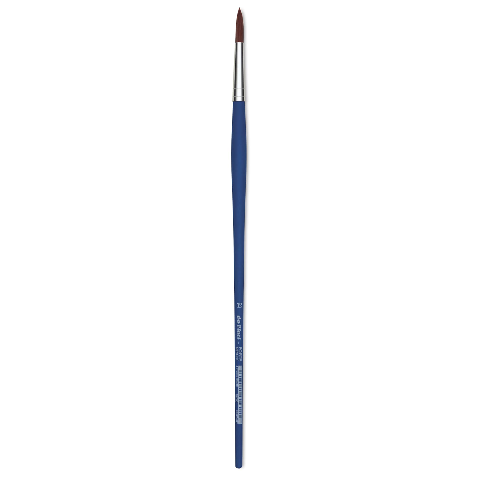 Da Vinci Forte Acrylics Synthetic Brush - Round, Long Handle, Size 12