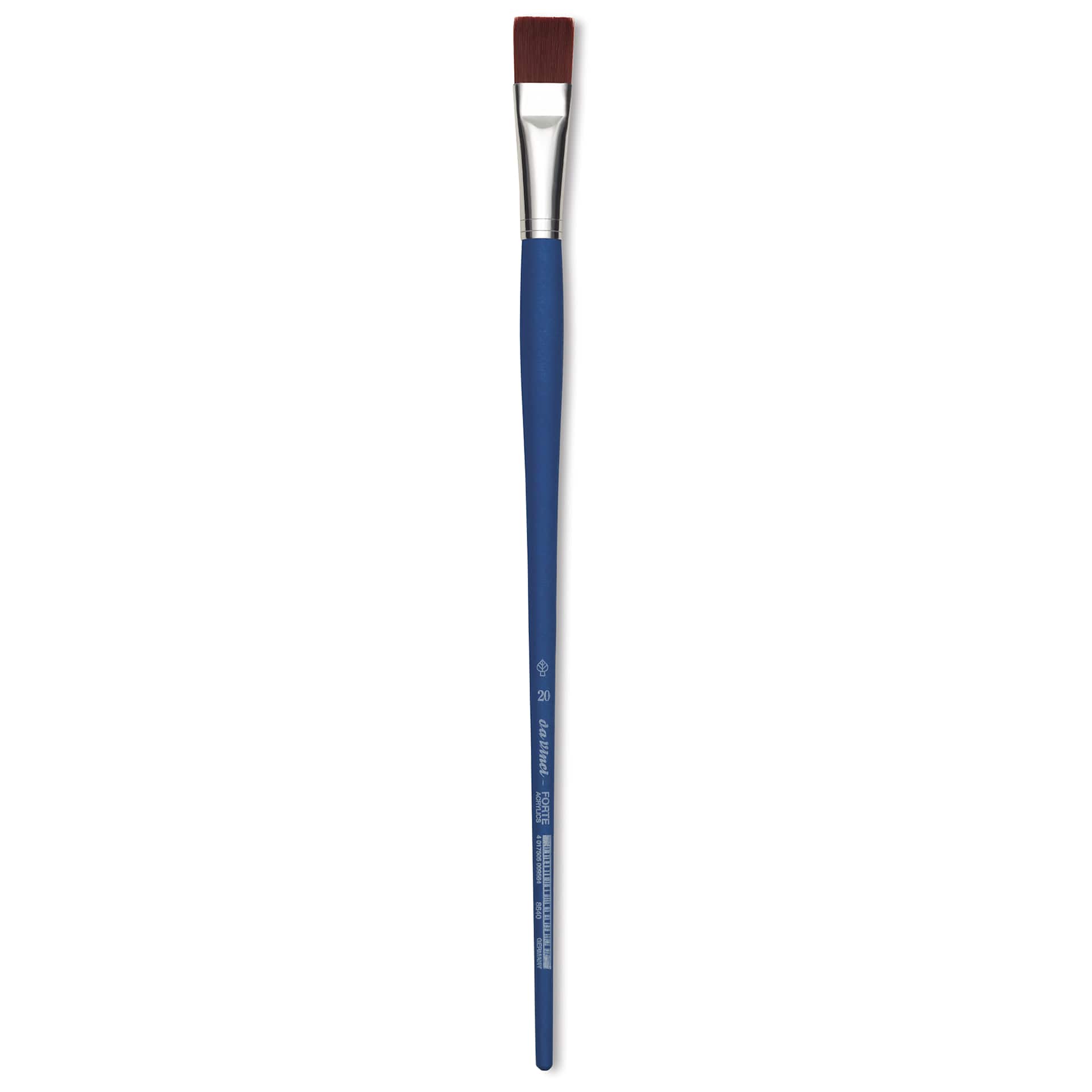 Da Vinci Forte Acrylics Synthetic Brush - Flat, Long Handle, Size 20