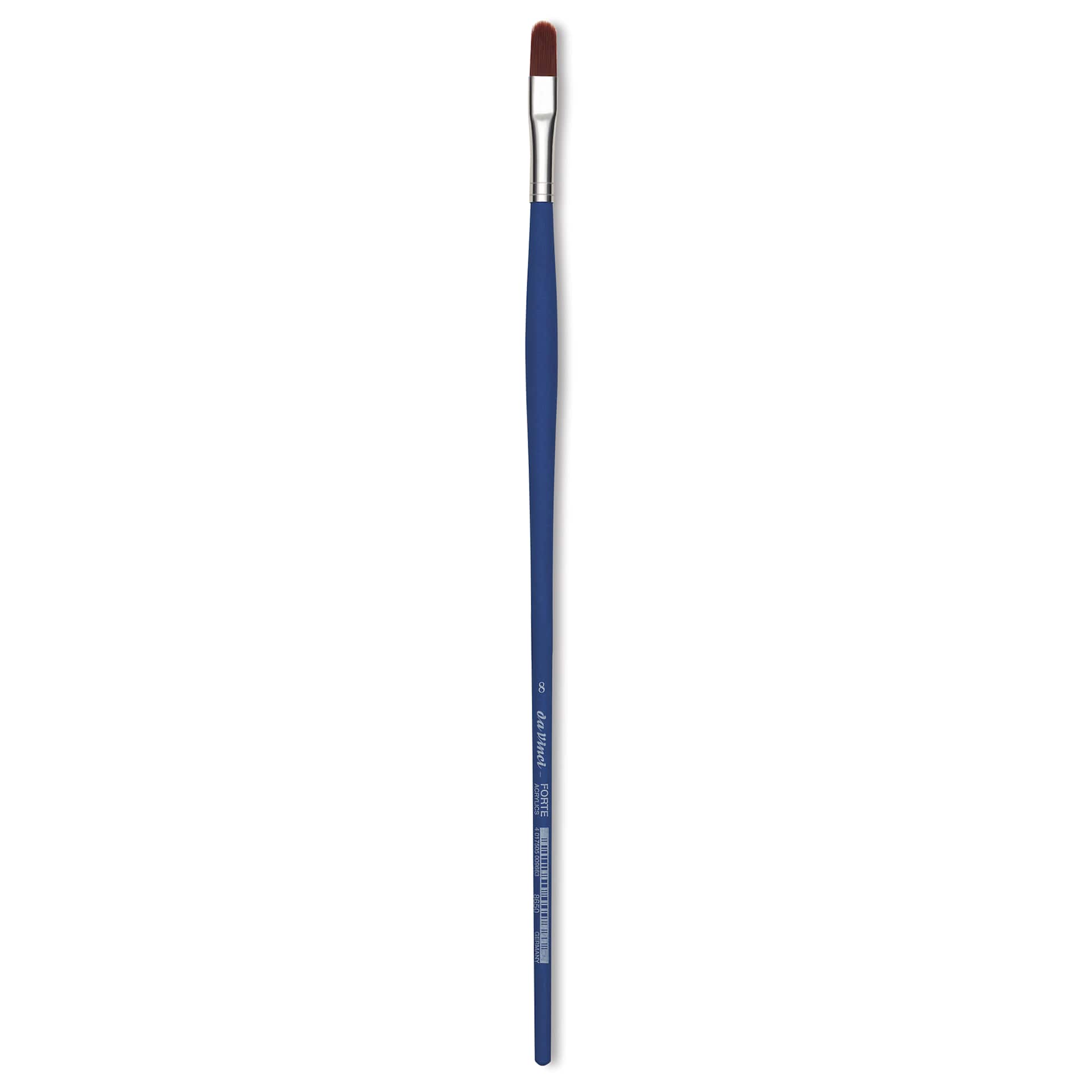 Da Vinci Forte Acrylics Synthetic Brush - Filbert, Long Handle, Size 8