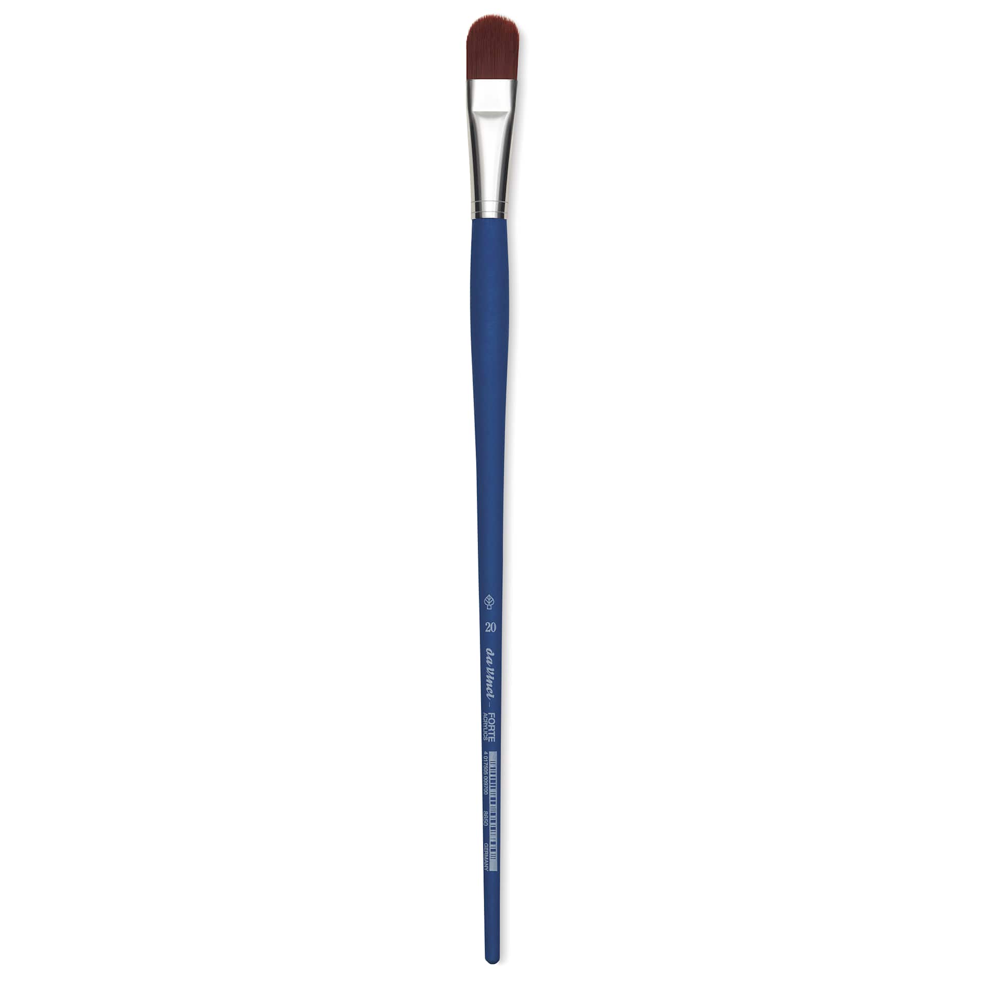 Da Vinci Forte Acrylics Synthetic Brush - Filbert, Long Handle, Size 20