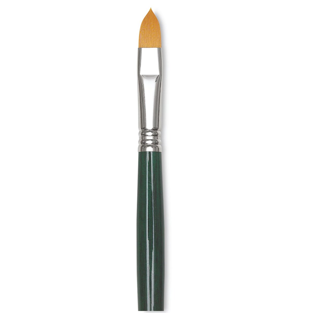 Escoda Barroco Toray Gold Synthetic Brush - Filbert "Cat's Tongue", Long Handle, Size 20