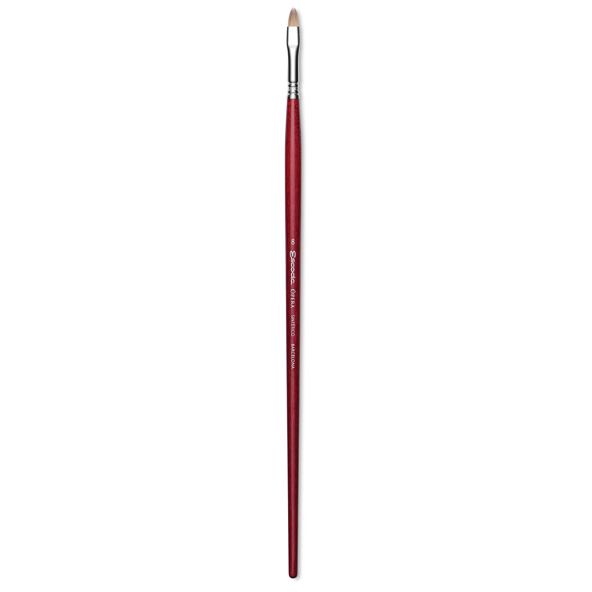 Escoda Opera Takatsu Synthetic Brush - Bright, Long Handle, Size 8