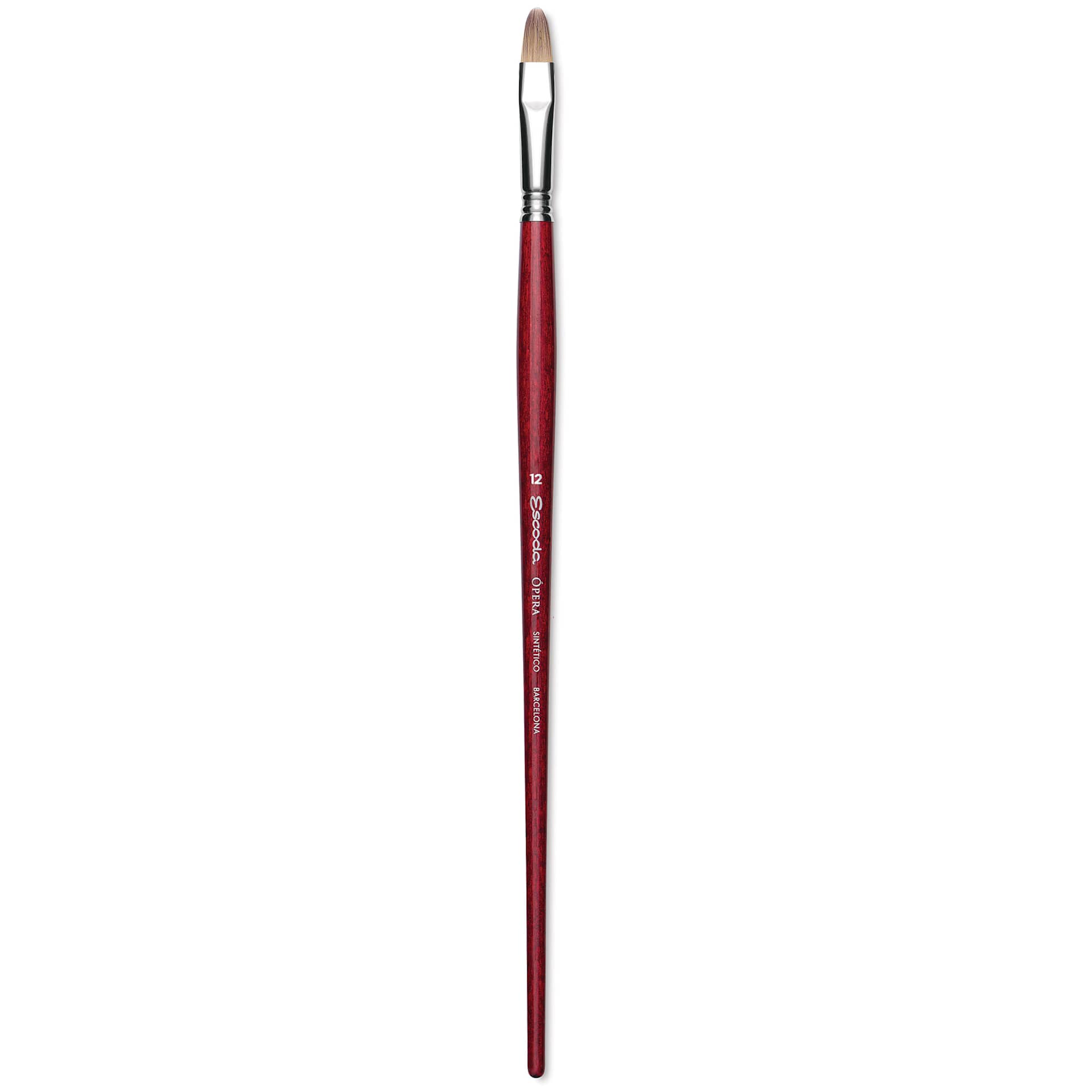 Escoda Opera Takatsu Synthetic Brush - Bright, Long Handle, Size 12