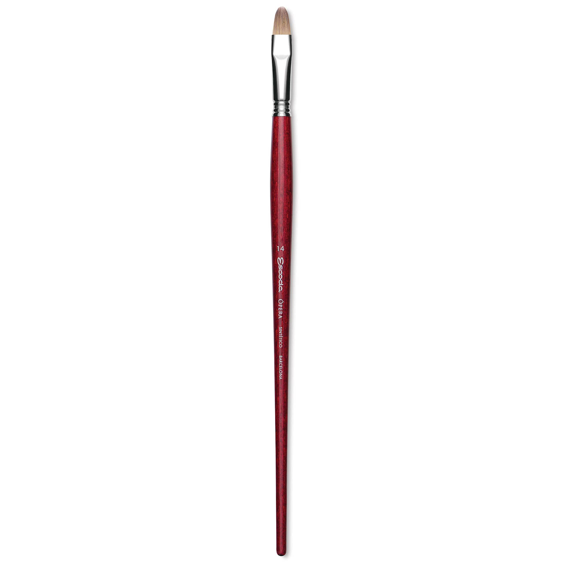 Escoda Opera Takatsu Synthetic Brush - Bright, Long Handle, Size 14