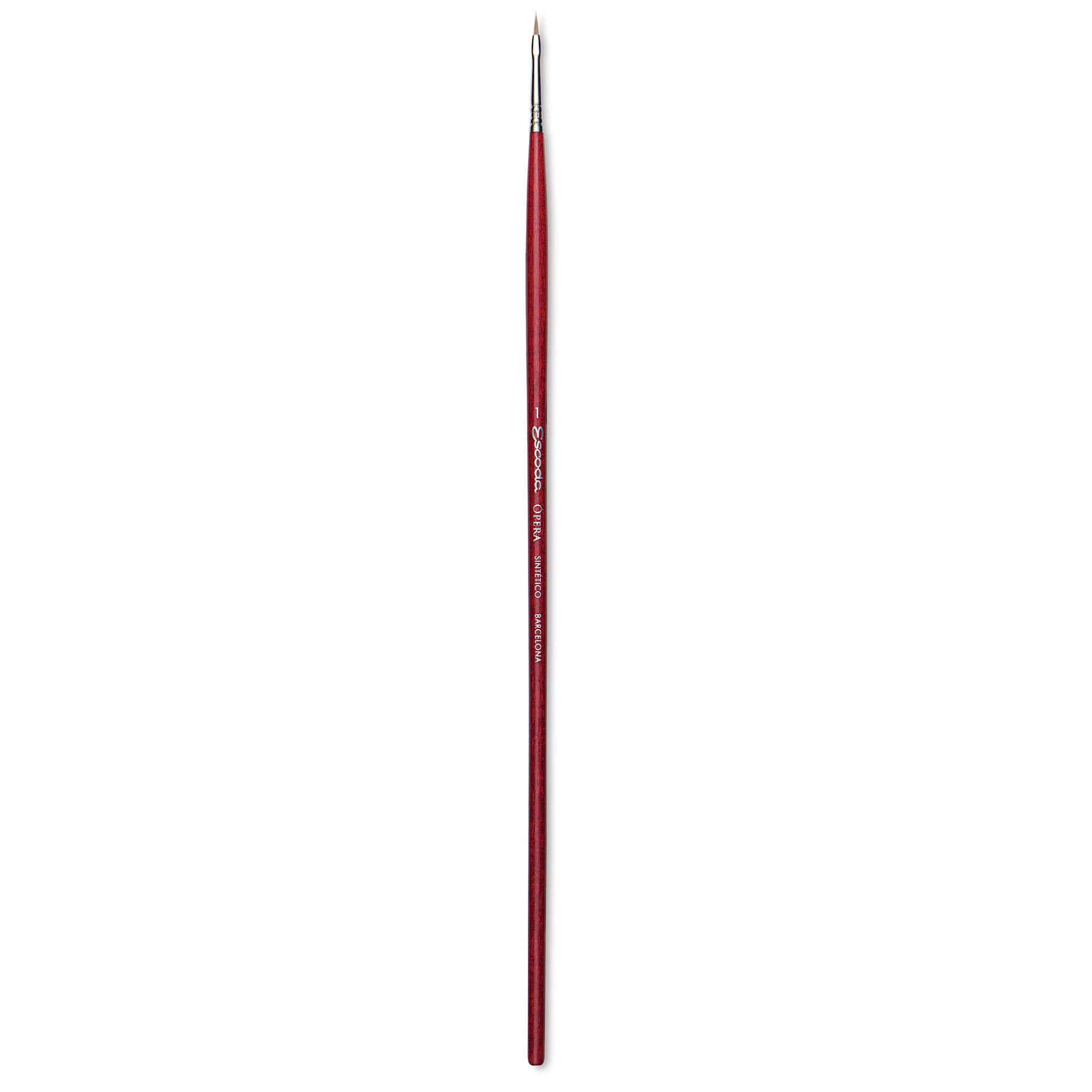 Escoda Opera Takatsu Synthetic Brush - Filbert, Long Handle, Size 1