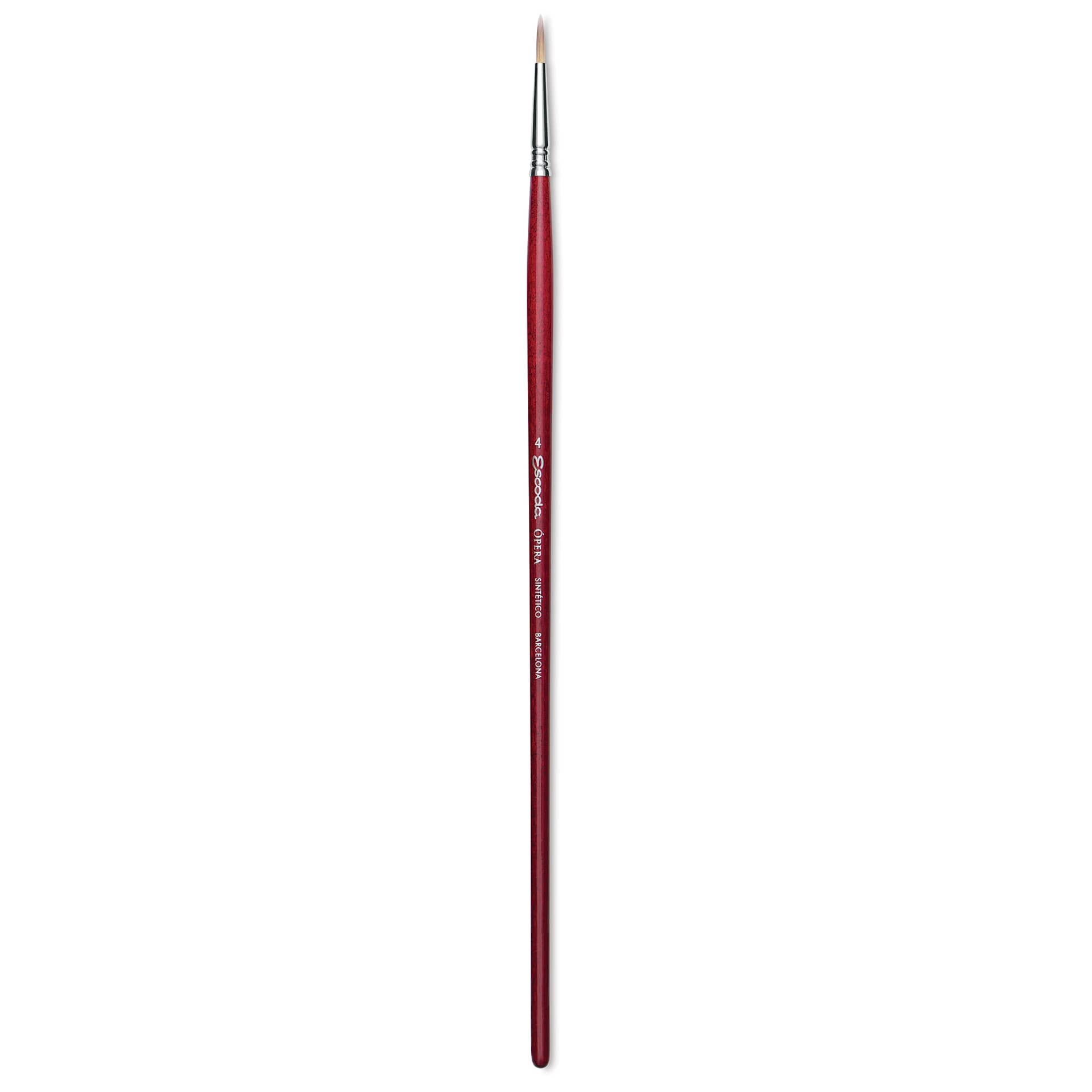 Escoda Opera Takatsu Synthetic Brush - Round, Long Handle, Size 4