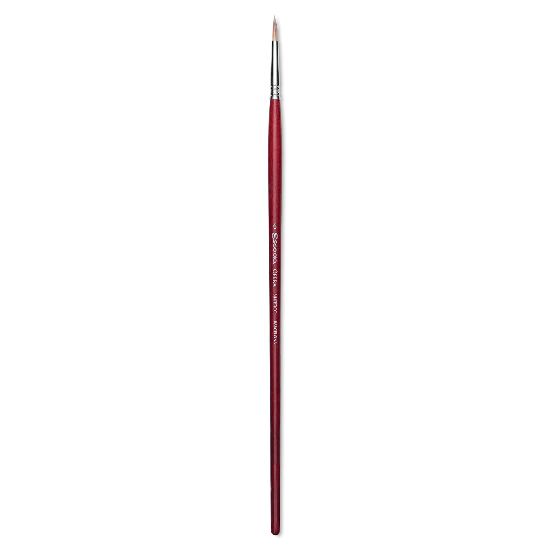 Escoda Opera Takatsu Synthetic Brush - Round, Long Handle, Size 6