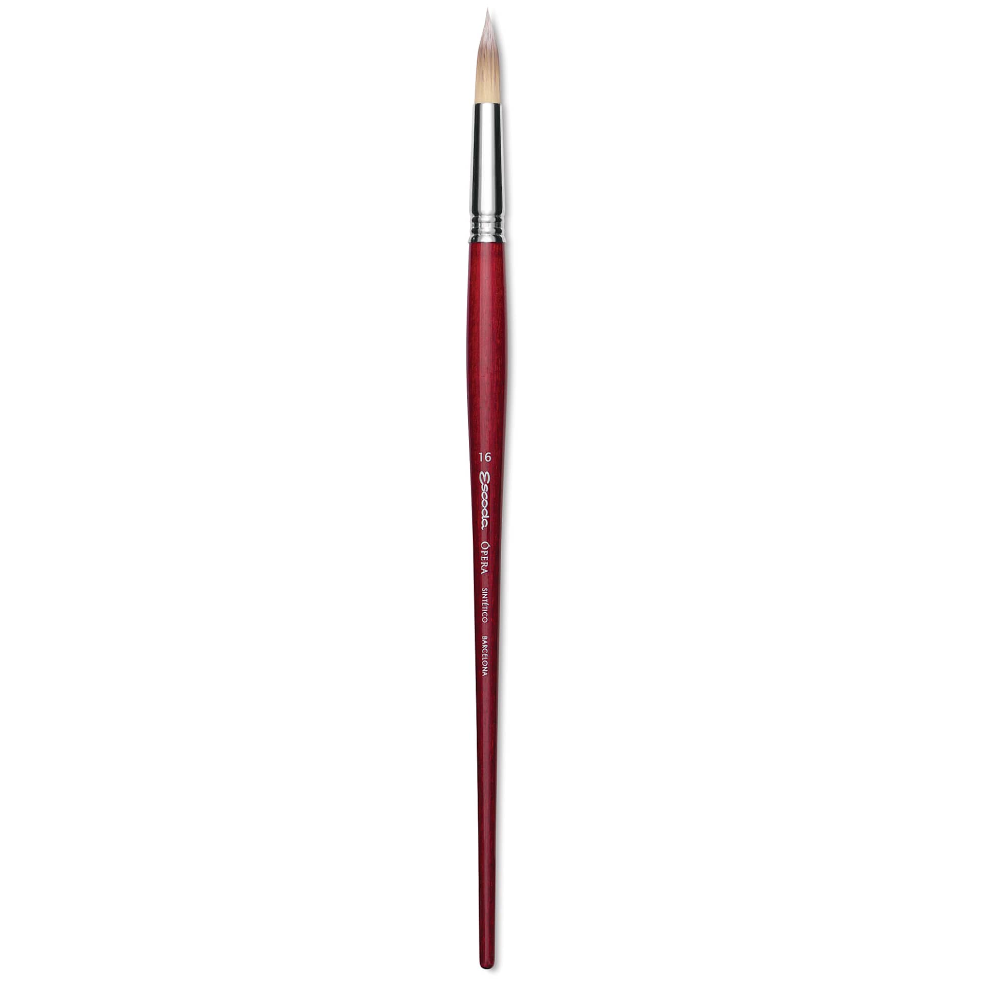 Escoda Opera Takatsu Synthetic Brush - Round, Long Handle, Size 16