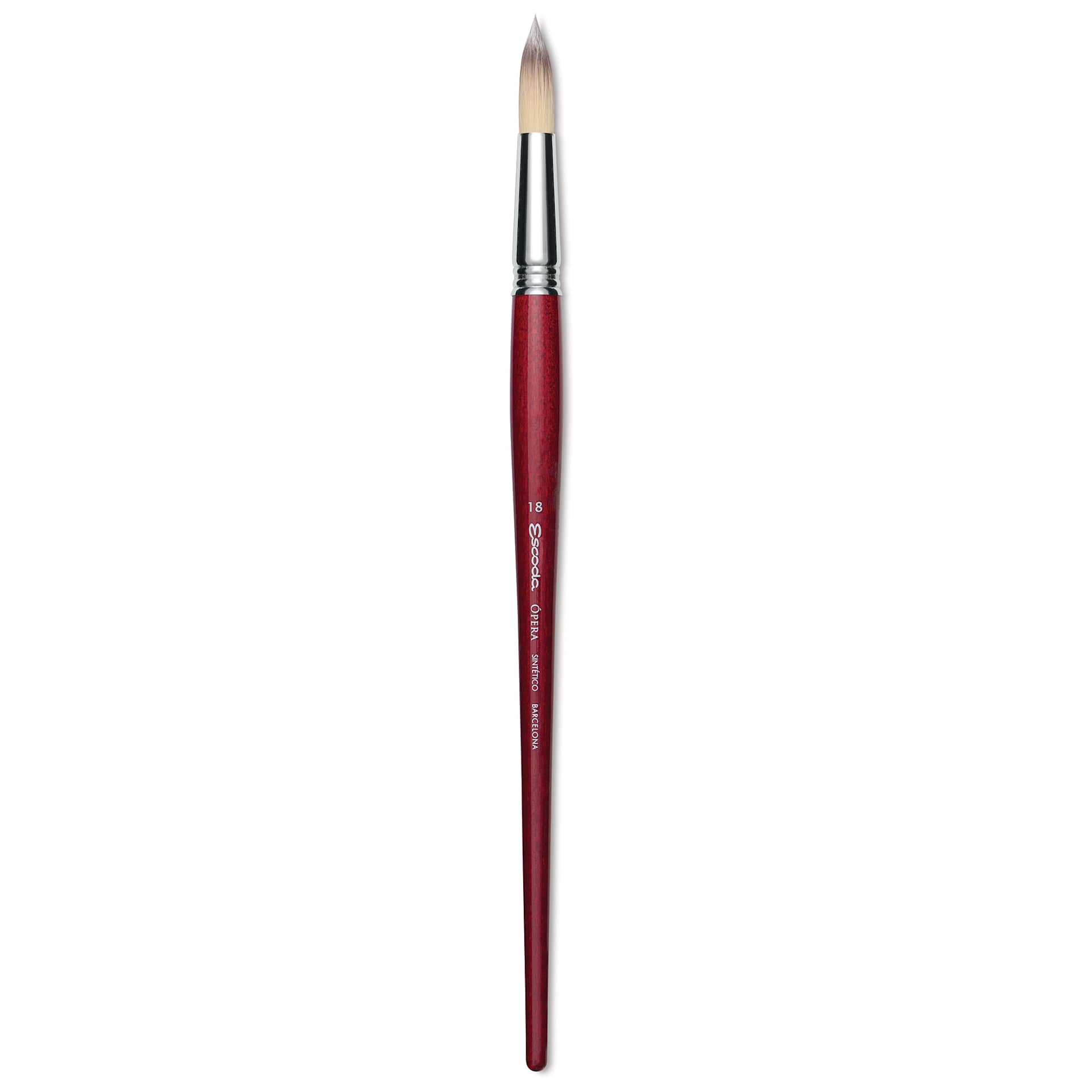 Escoda Opera Takatsu Synthetic Brush - Round, Long Handle, Size 18