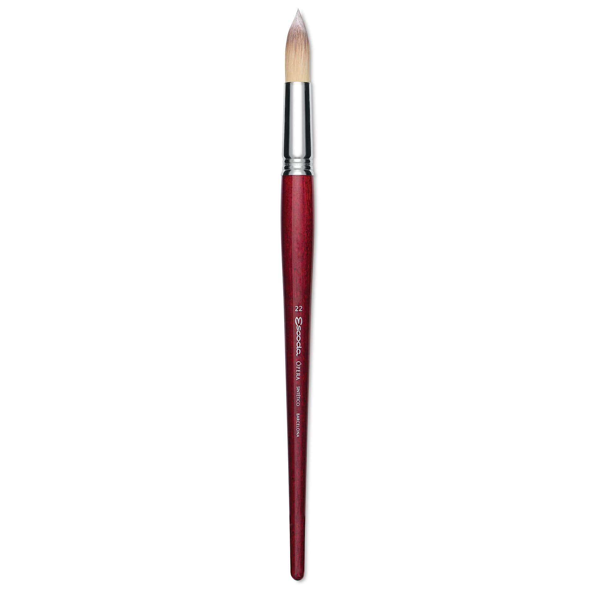 Escoda Opera Takatsu Synthetic Brush - Round, Long Handle, Size 22