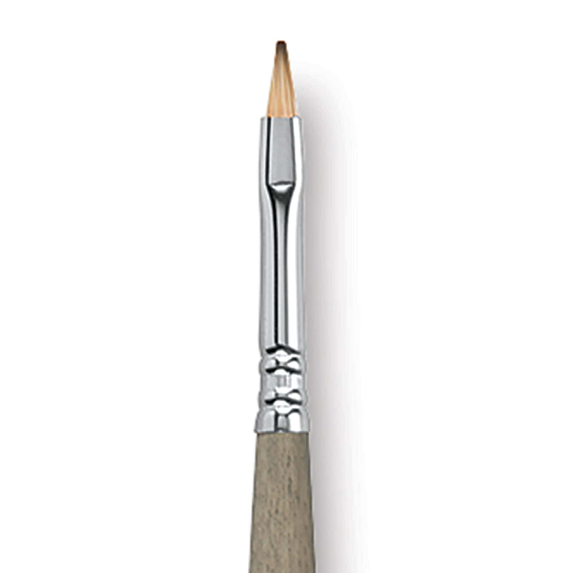 Escoda Modernista Tadami Synthetic Mongoose Brush - Bright, Long Handle, Size 4