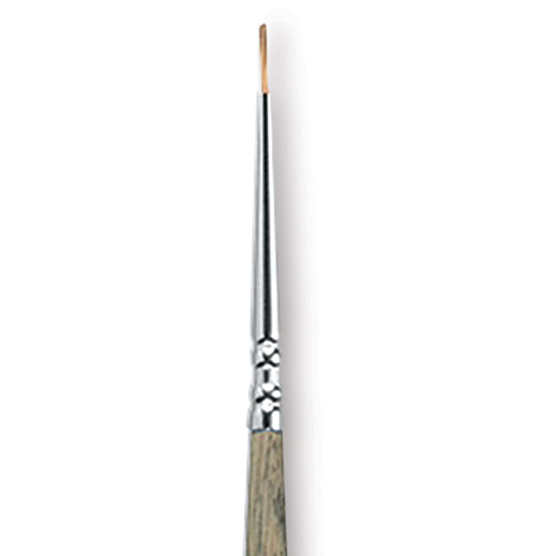 Escoda Modernista Tadami Synthetic Mongoose Brush - Round, Long Handle, Size 3/0, close-up