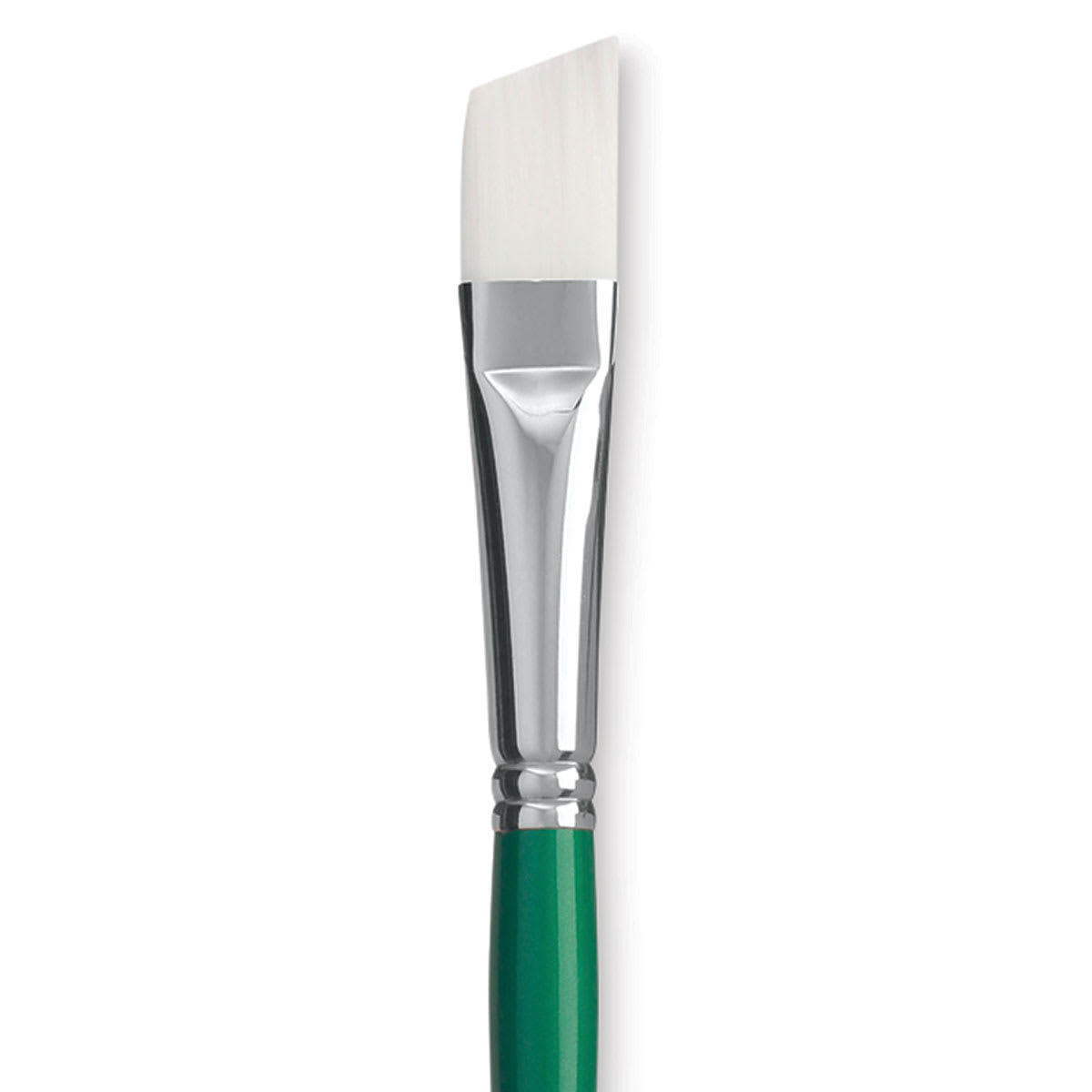 Princeton Synthetic Bristle Brush - Angular Bright, Size 10 close up