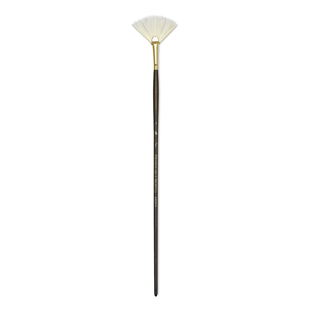 Princeton Series 6300 Dakota Synthetic Bristle Brush - Fan, Long Handle, Size 3