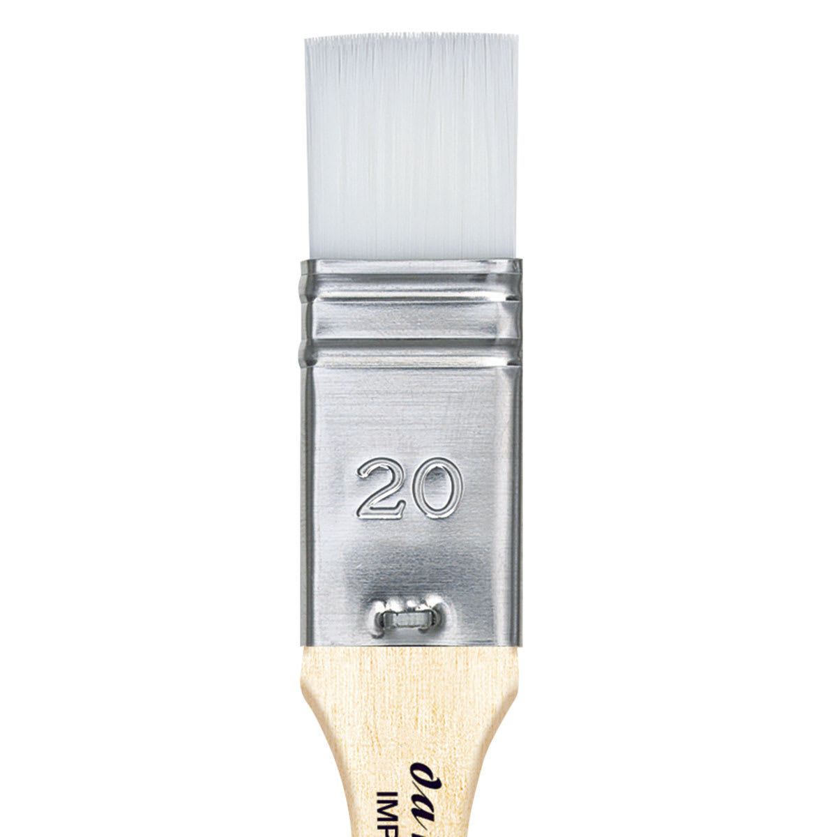 Da Vinci Impasto Brush - Mottler, Short Handle, Size 20 close up