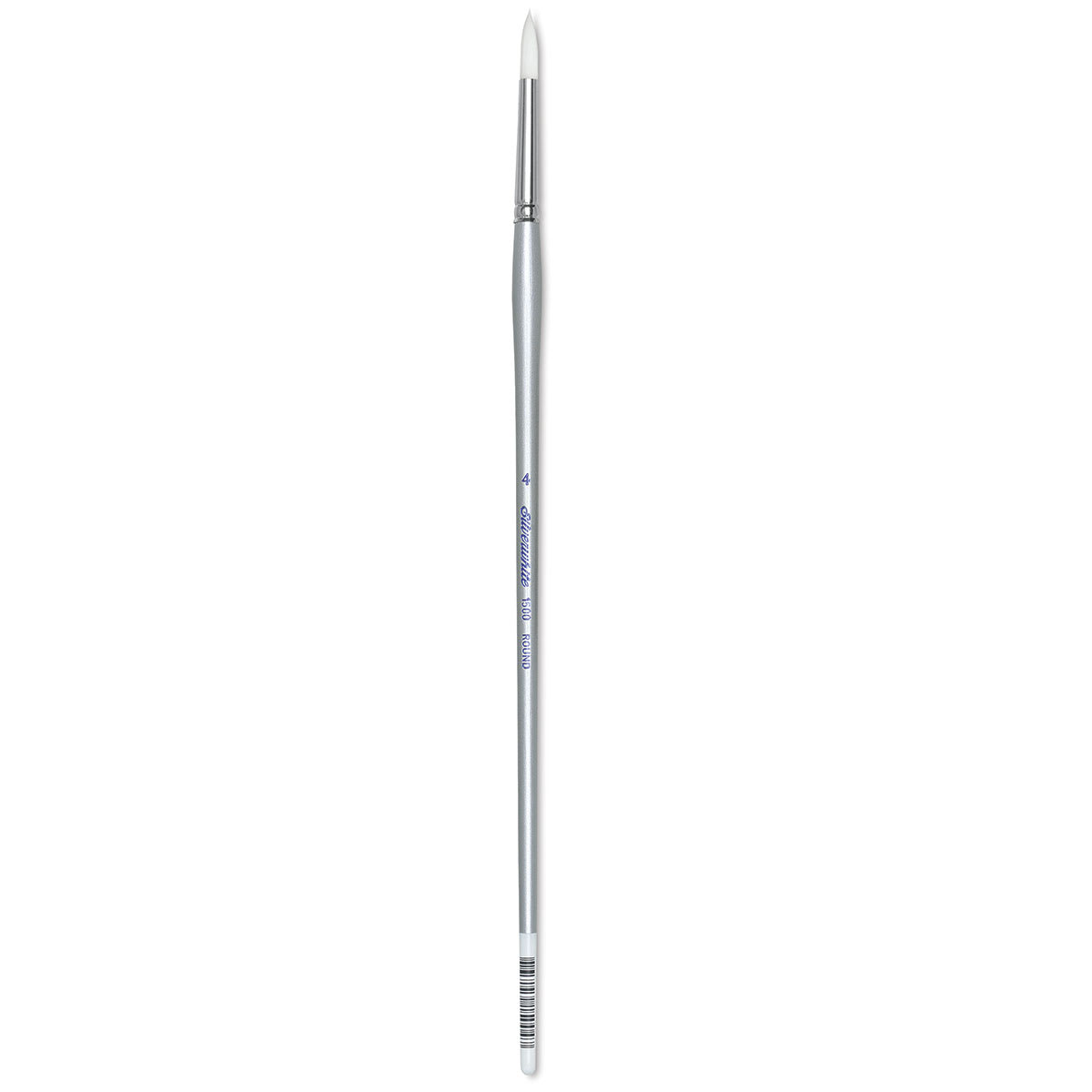 Silver Brush Silverwhite Synthetic Brush - Round, Long Handle, Size 4