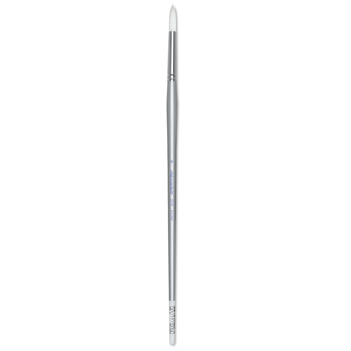 Silver Brush Silverwhite Synthetic Brush - Round, Long Handle, Size 6