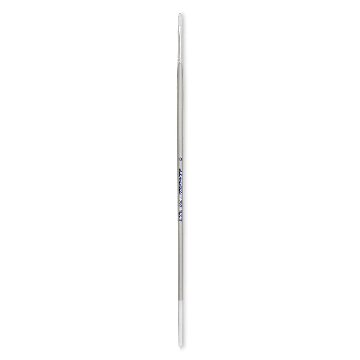Silver Brush Silverwhite Synthetic Brush - Filbert, Long Handle, Size 0