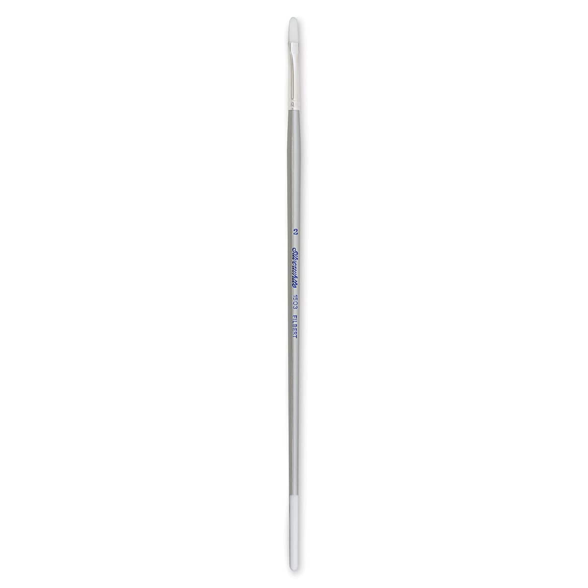 Silver Brush Silverwhite Synthetic Brush - Filbert, Long Handle, Size 2