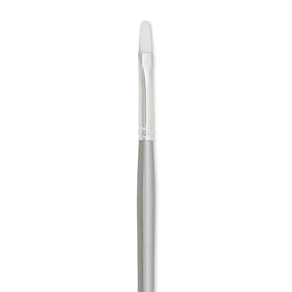 Silver Brush Silverwhite Synthetic Brush - Filbert, Long Handle, Size 2 close up