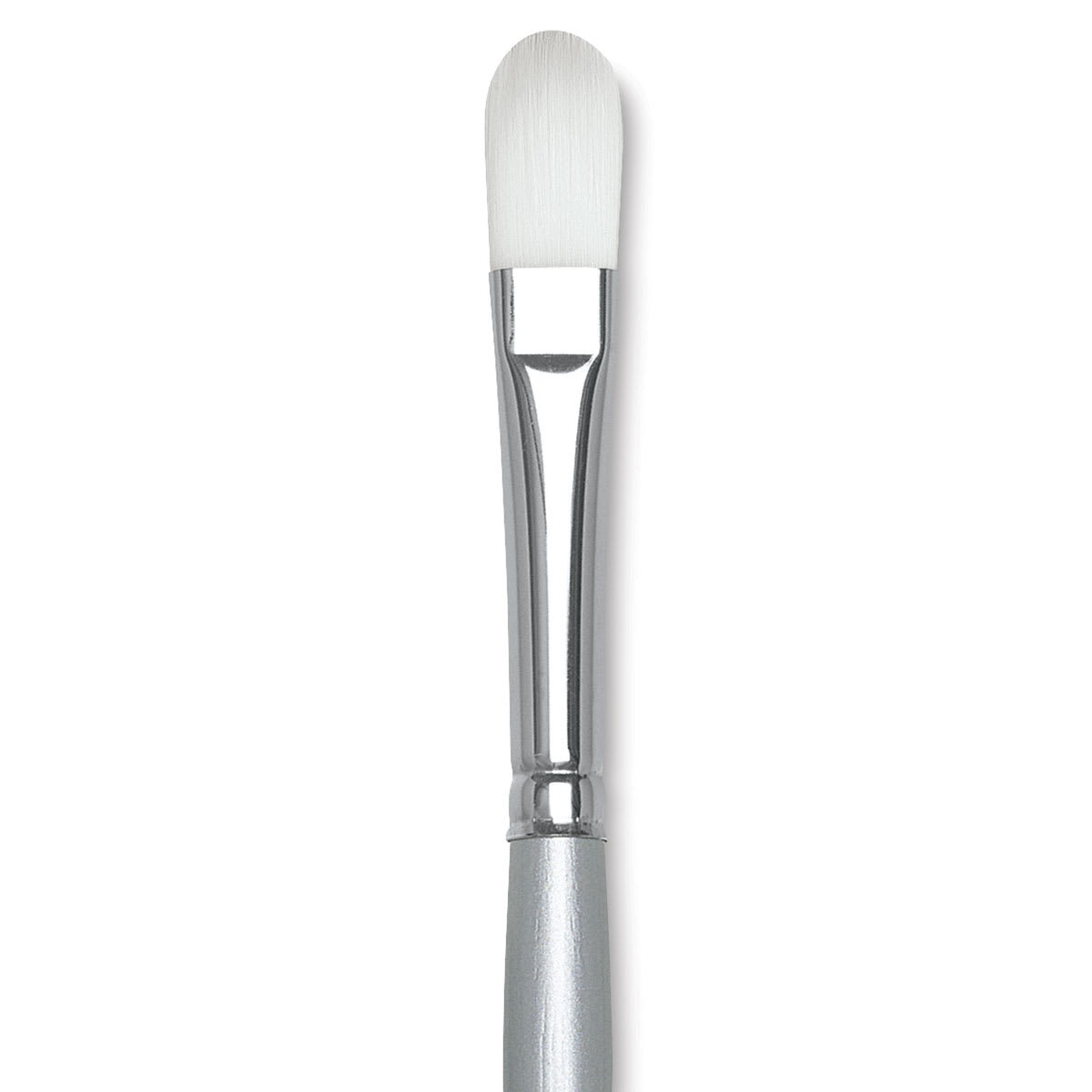 Silver Brush Silverwhite Synthetic Brush - Filbert, Long Handle, Size 6 close up