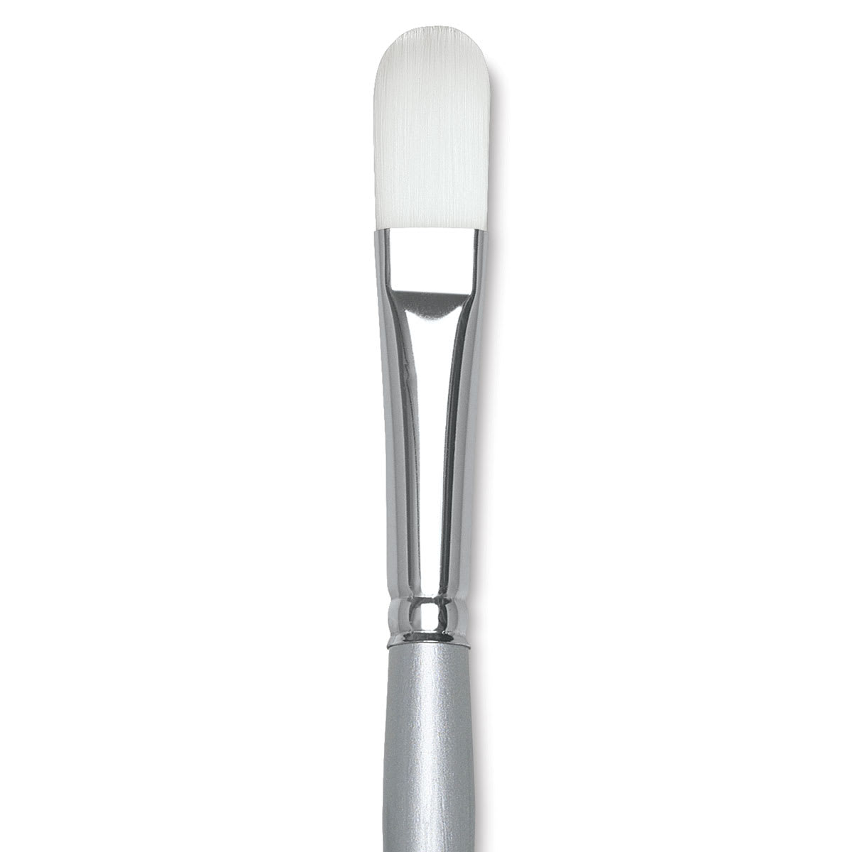 Silver Brush Silverwhite Synthetic Brush - Filbert, Long Handle, Size 8 close up