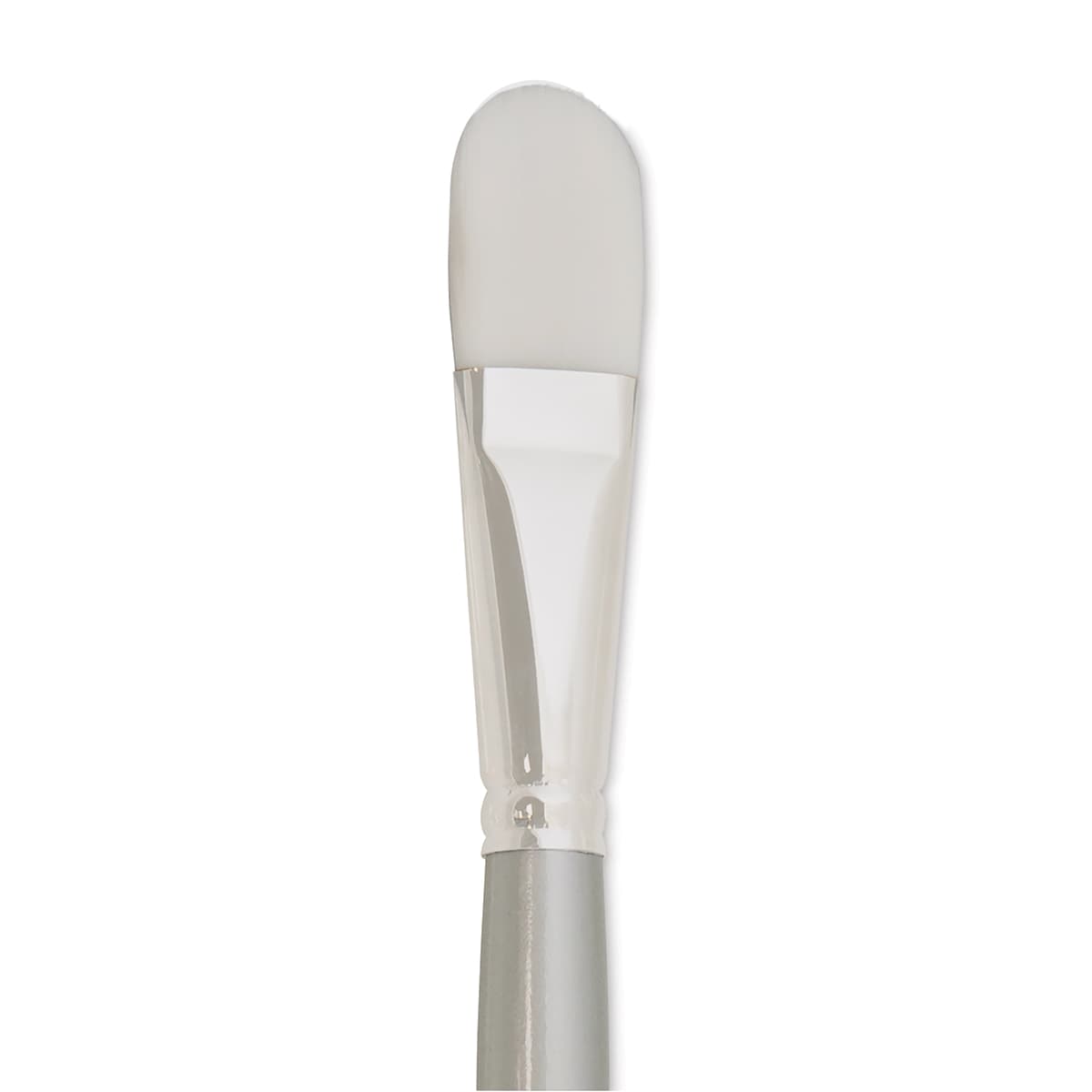Silver Brush Silverwhite Synthetic Brush - Filbert, Long Handle, Size 12 close up