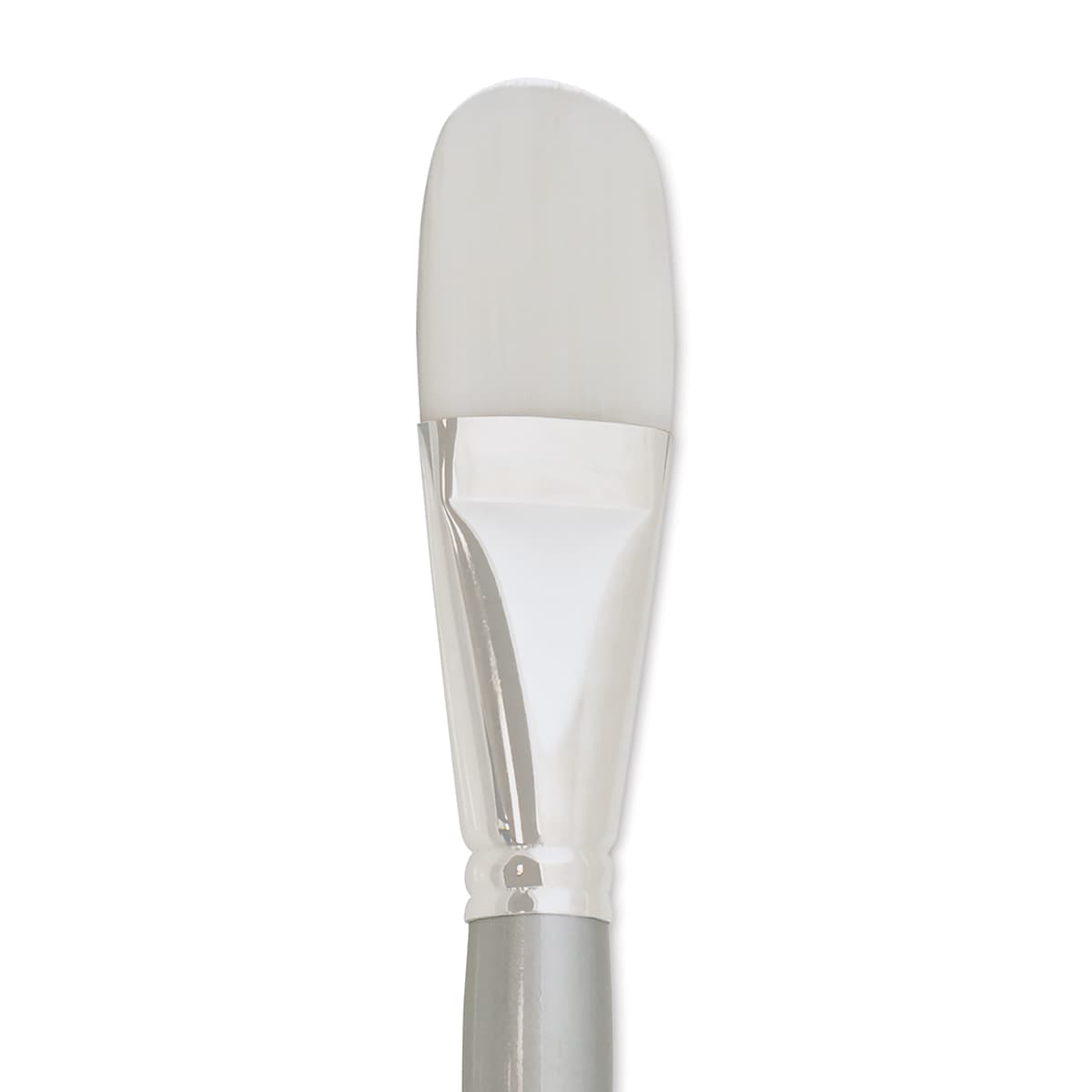 Silver Brush Silverwhite Synthetic Brush - Filbert, Long Handle, Size 16 close up