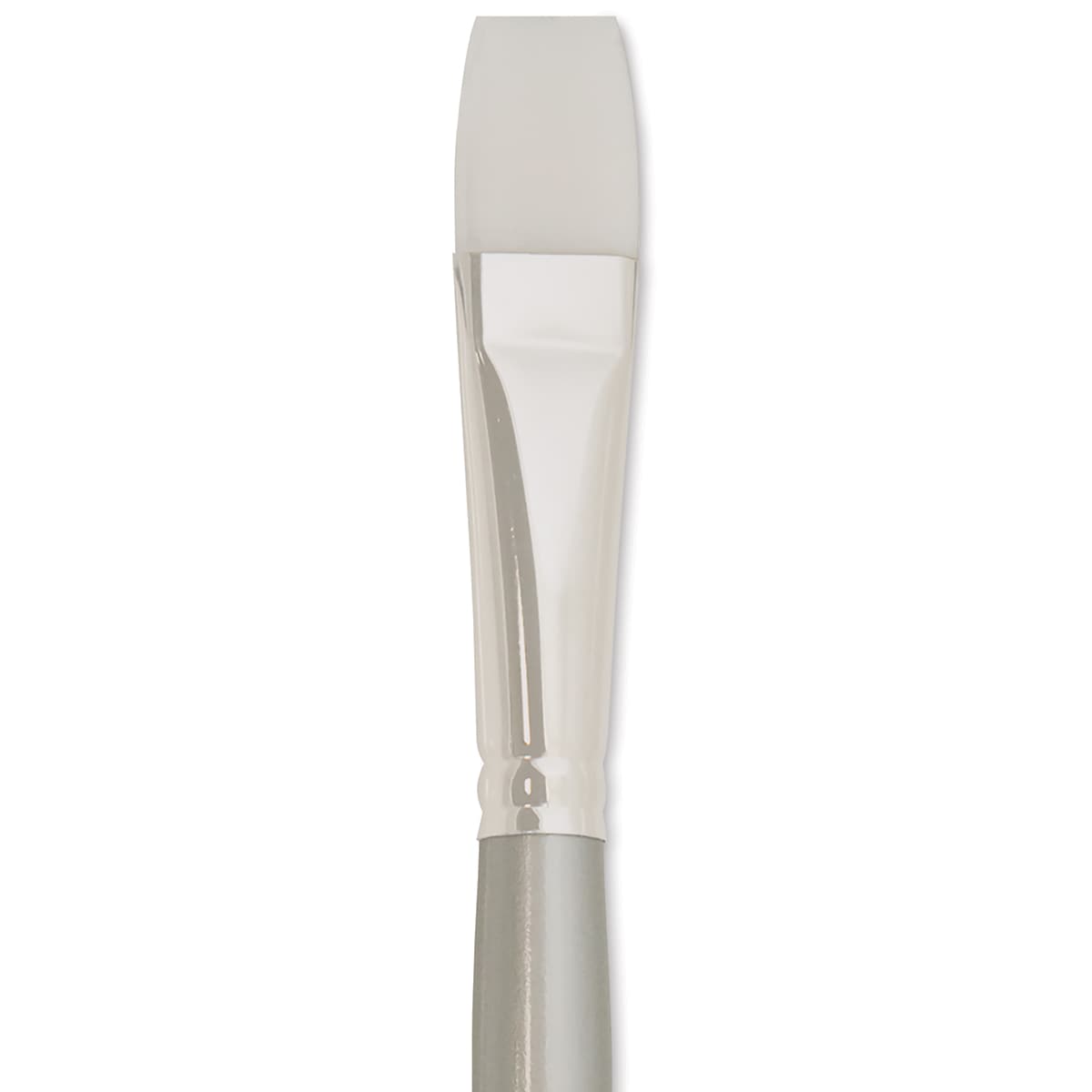 Silver Brush Silverwhite Synthetic Brush - Bright, Long Handle, Size 10 close up