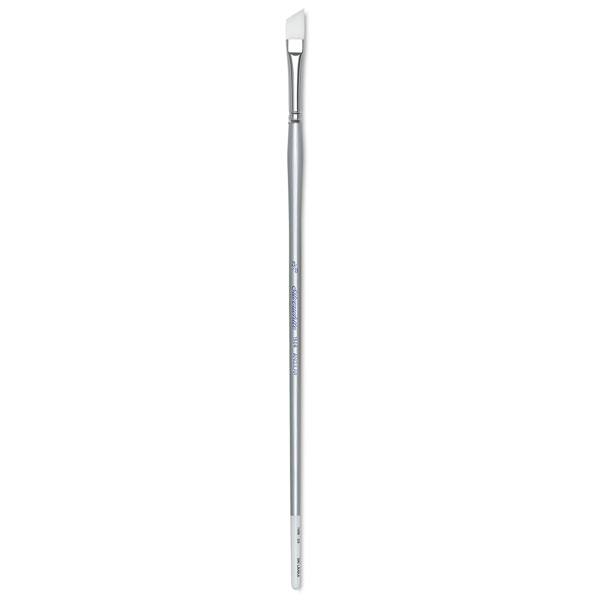 Silver Brush Silverwhite Synthetic Brush - Angular, Long Handle, Size 3/8"