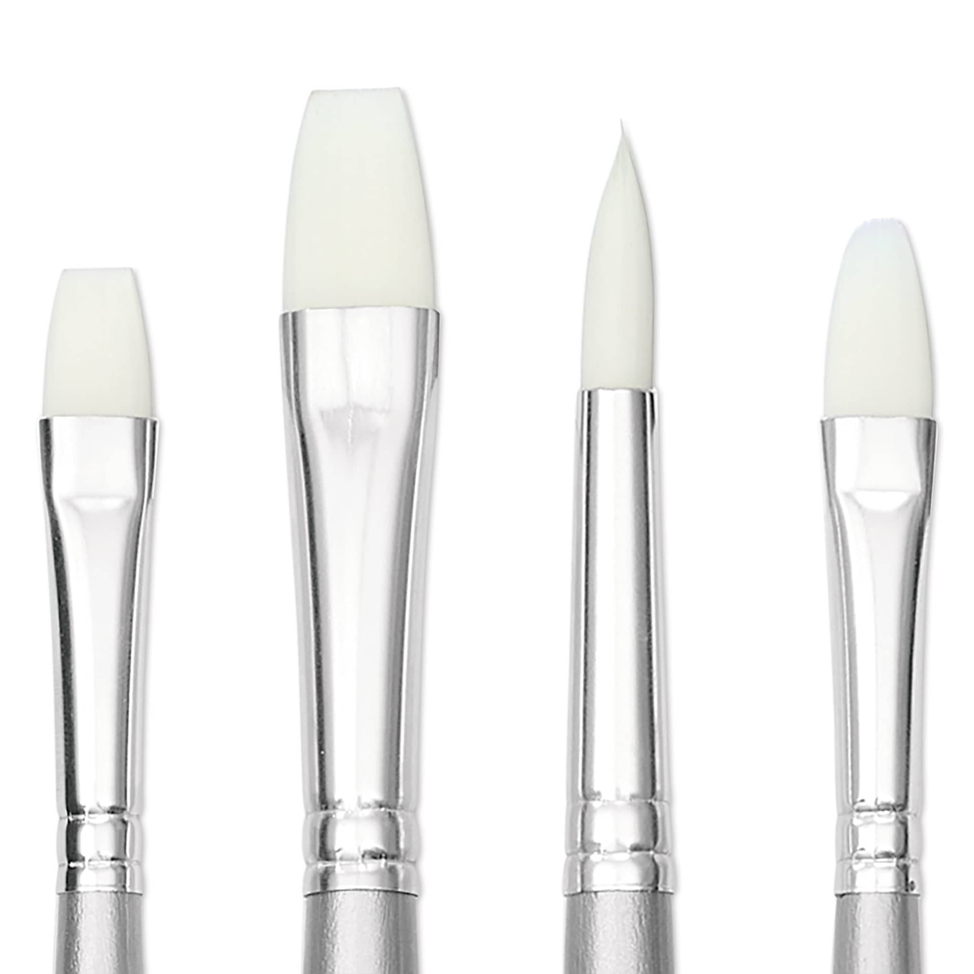 Liquitex Basics Synthetic Brushes - Set of 4, close-up