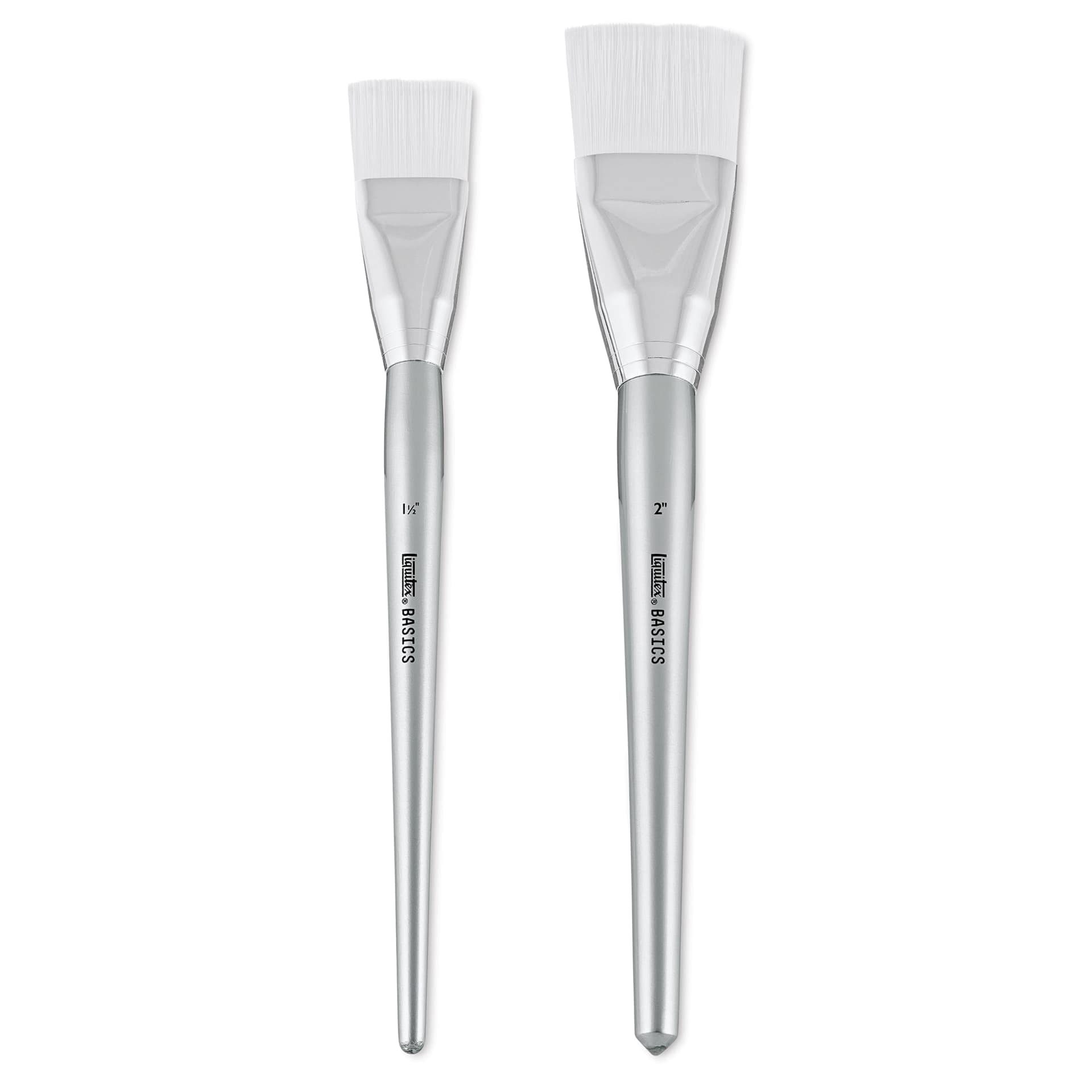 Liquitex Basics Synthetic Brush - Large Scale Flat, Short Handle Set of 2