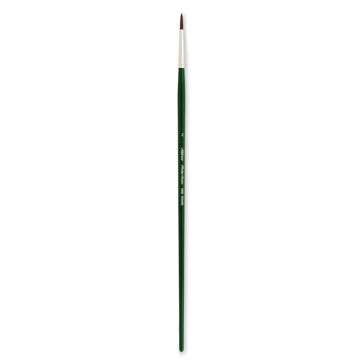 Silver Brush Ruby Satin Synthetic Brush - Round, Size 2, Long Handle