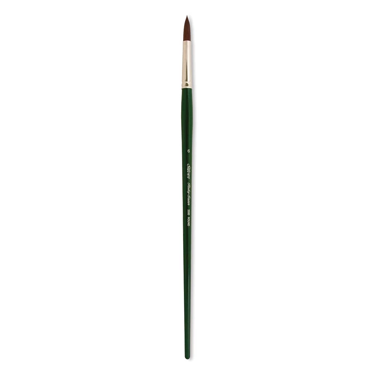 Silver Brush Ruby Satin Synthetic Brush - Round, Size 6, Long Handle
